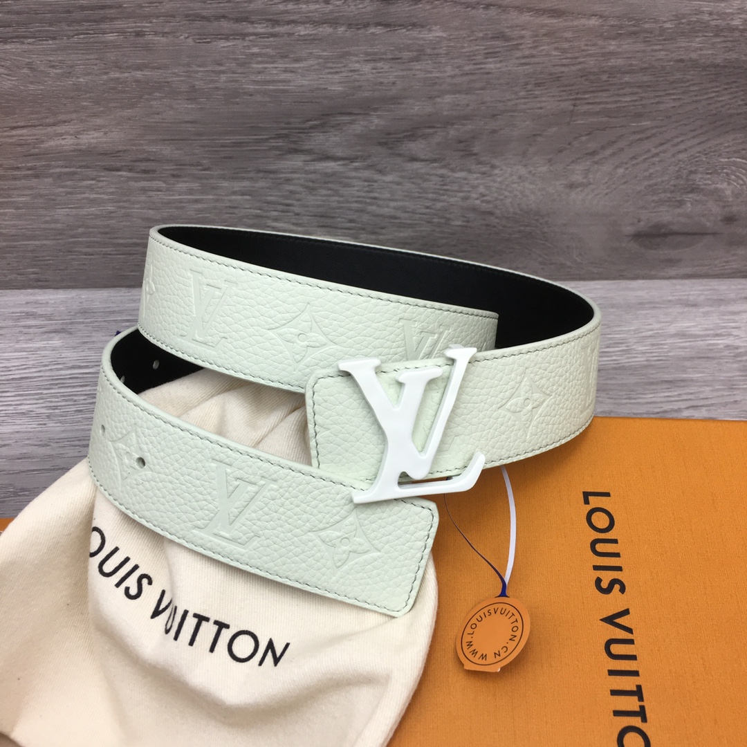 Louis Vuitton Men's Togo Embossed Leather Belt