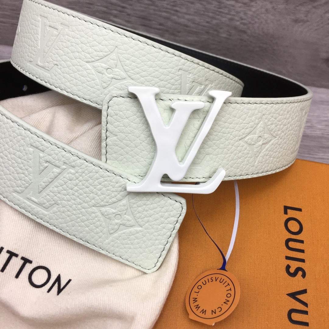 Louis Vuitton Men's Togo Embossed Leather Belt