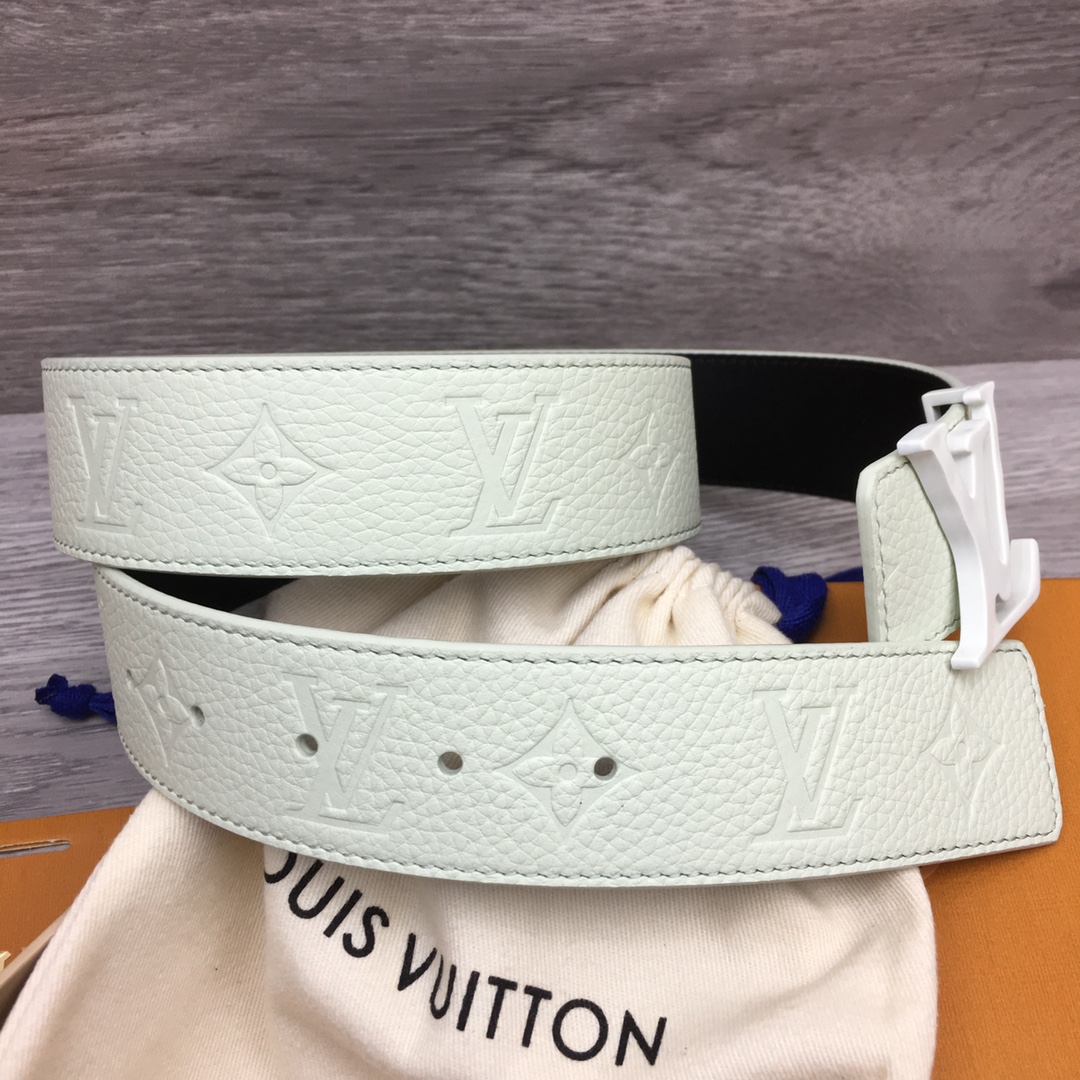 Louis Vuitton Men's Togo Embossed Leather Belt