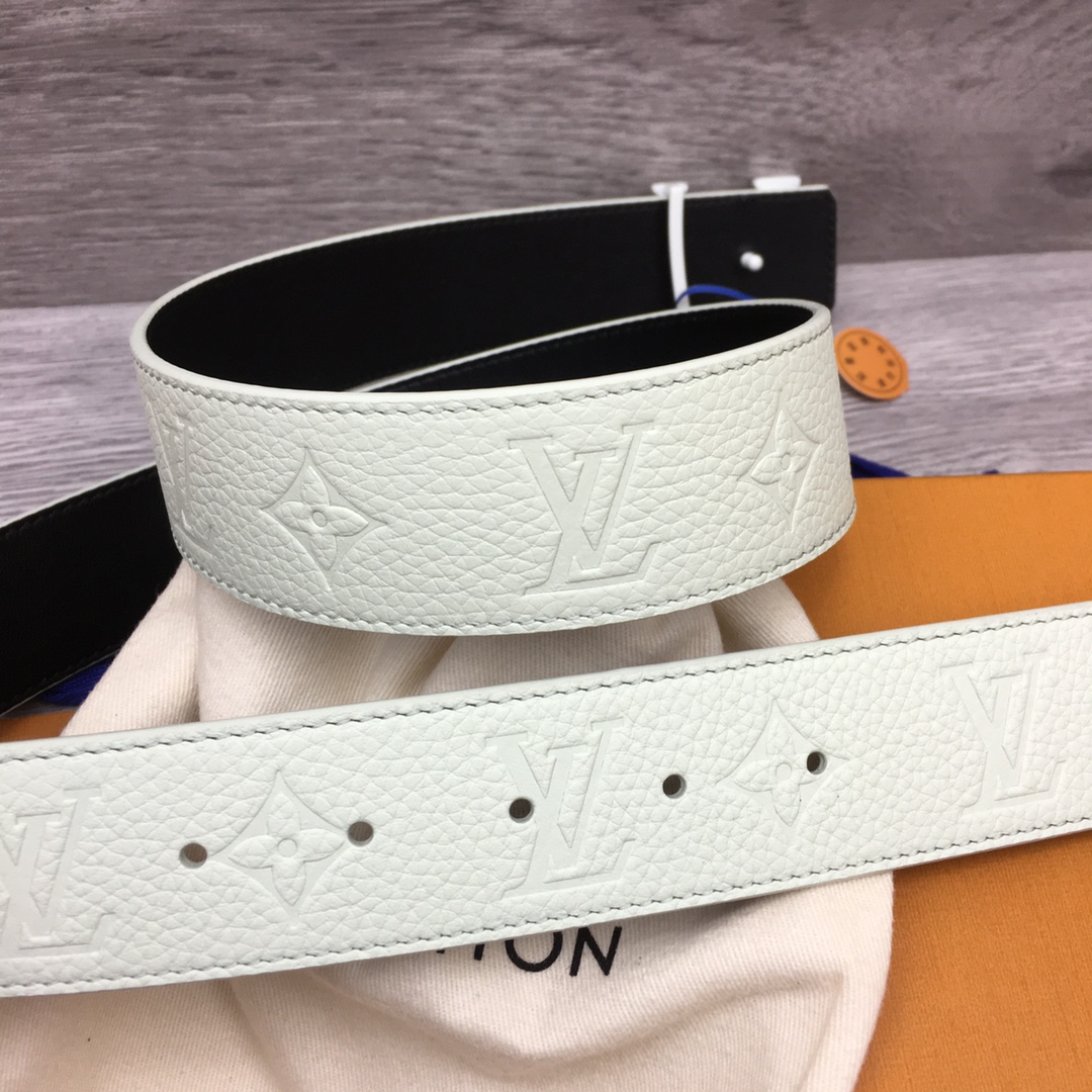 Louis Vuitton Men's Togo Embossed Leather Belt