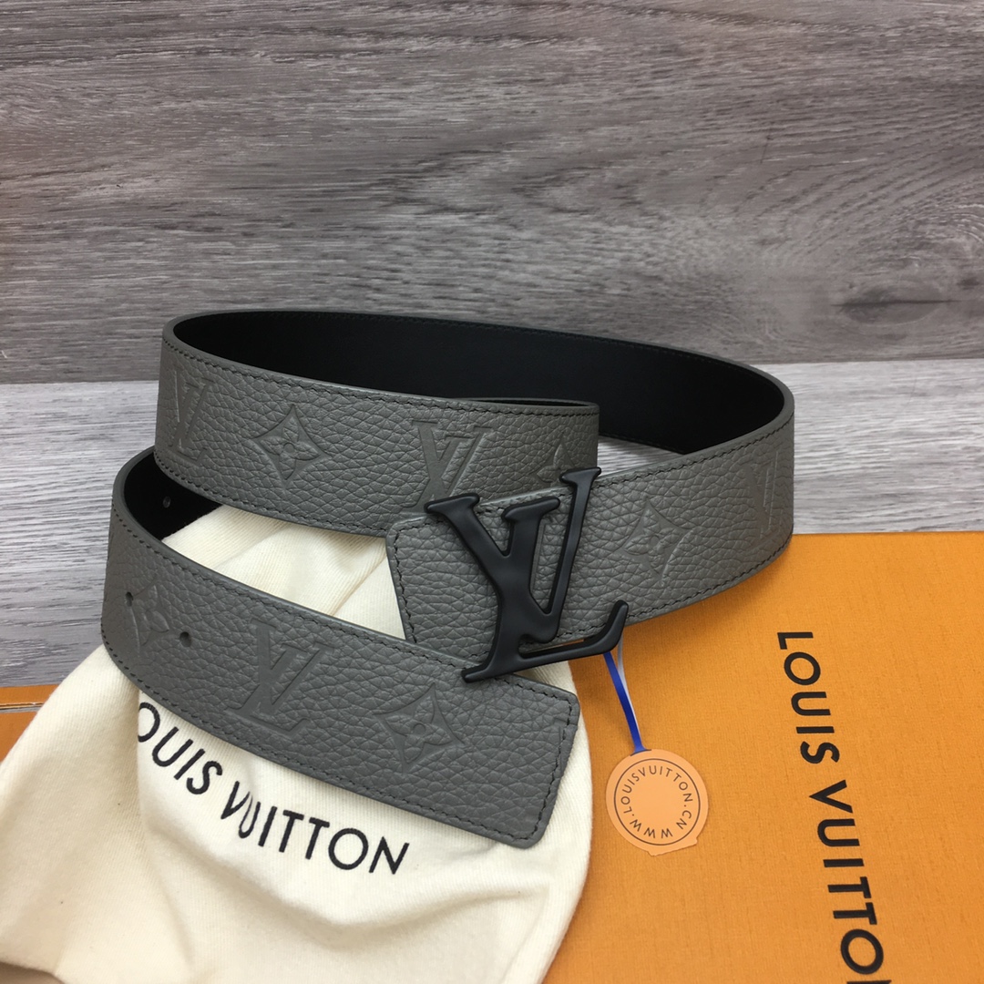 Louis Vuitton Men's Togo Embossed Leather Belt