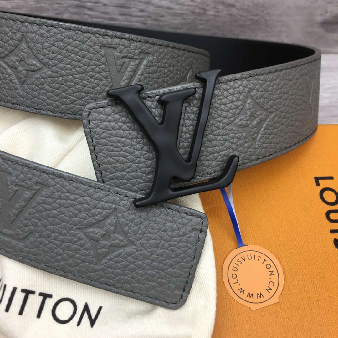 Louis Vuitton Men's Togo Embossed Leather Belt