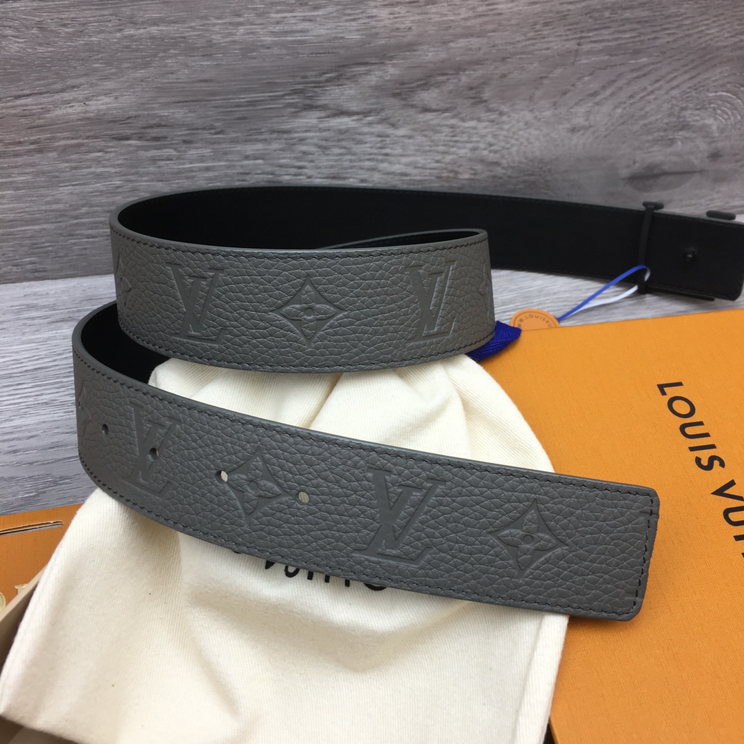 Louis Vuitton Men's Togo Embossed Leather Belt