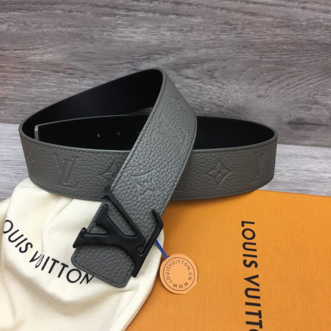 Louis Vuitton Men's Togo Embossed Leather Belt