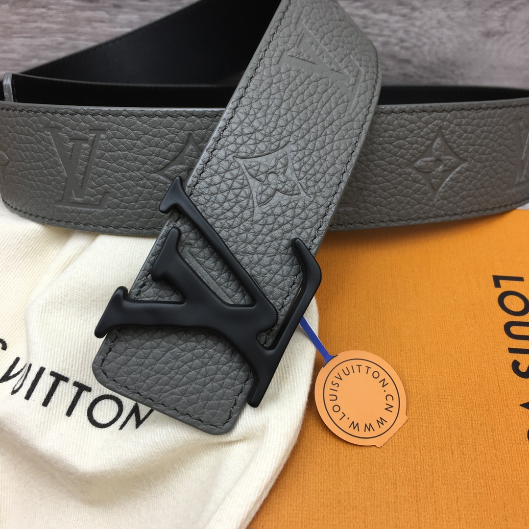 Louis Vuitton Men's Togo Embossed Leather Belt