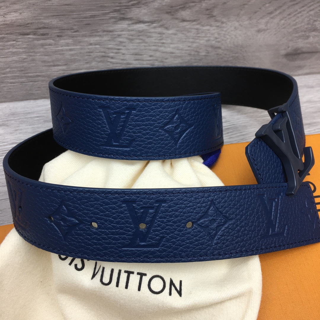 Louis Vuitton Men's Togo Embossed Leather Belt