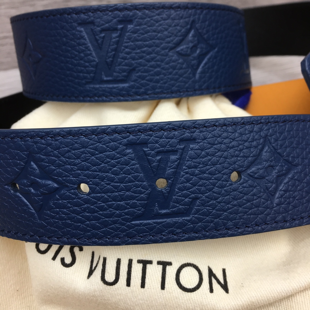 Louis Vuitton Men's Togo Embossed Leather Belt