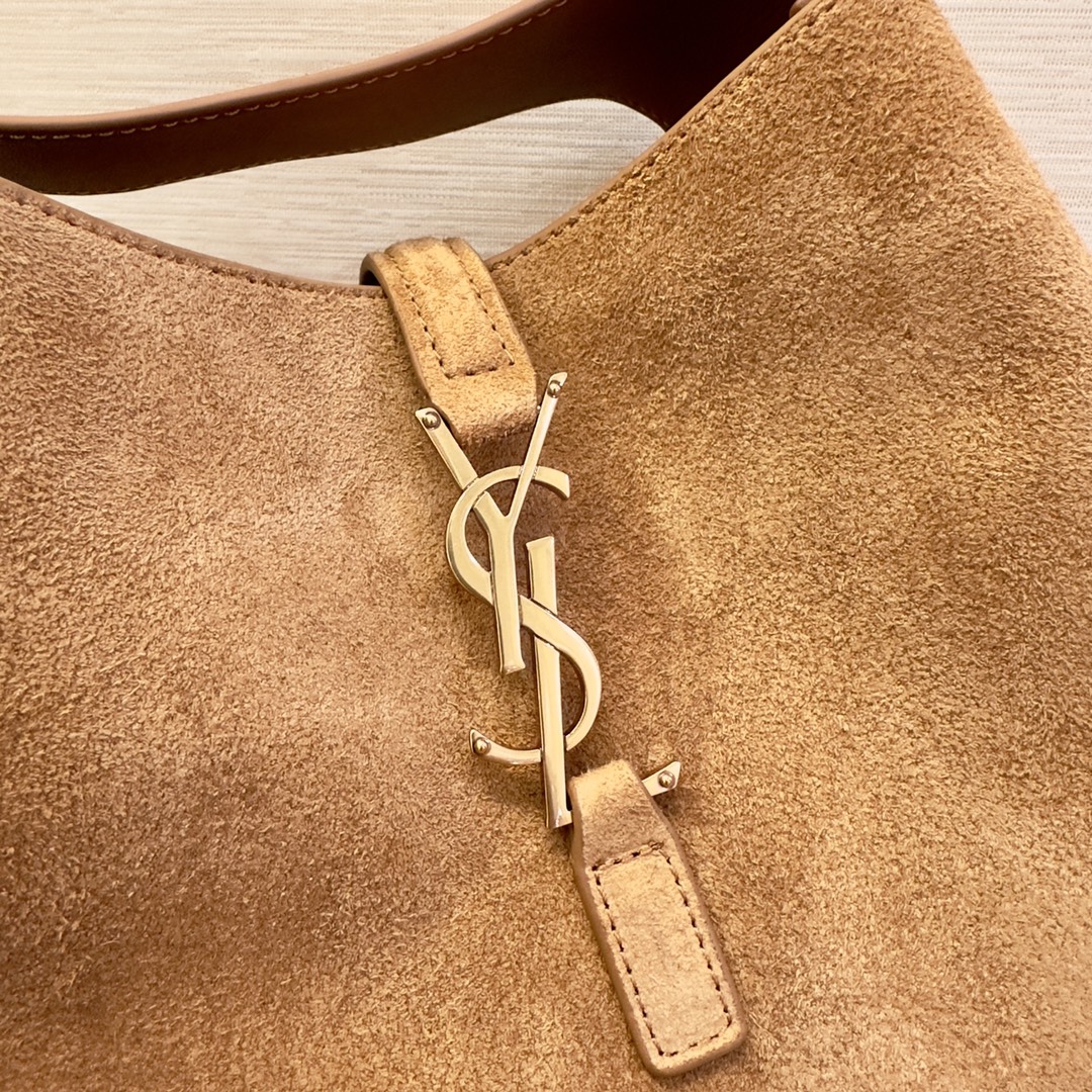  Saint Laurent Small Suede Hobo Bag