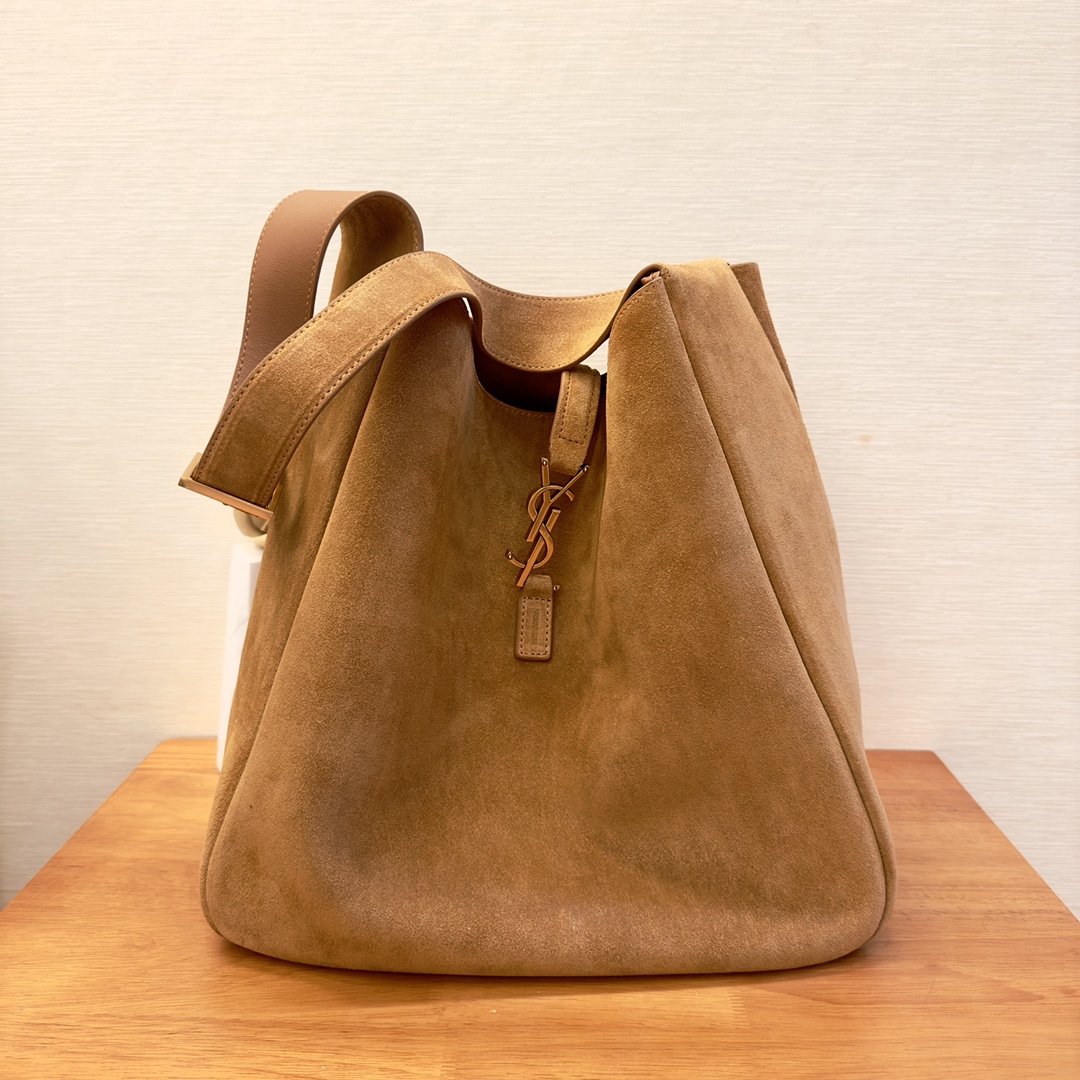 Saint Laurent Large Suede Hobo Bag