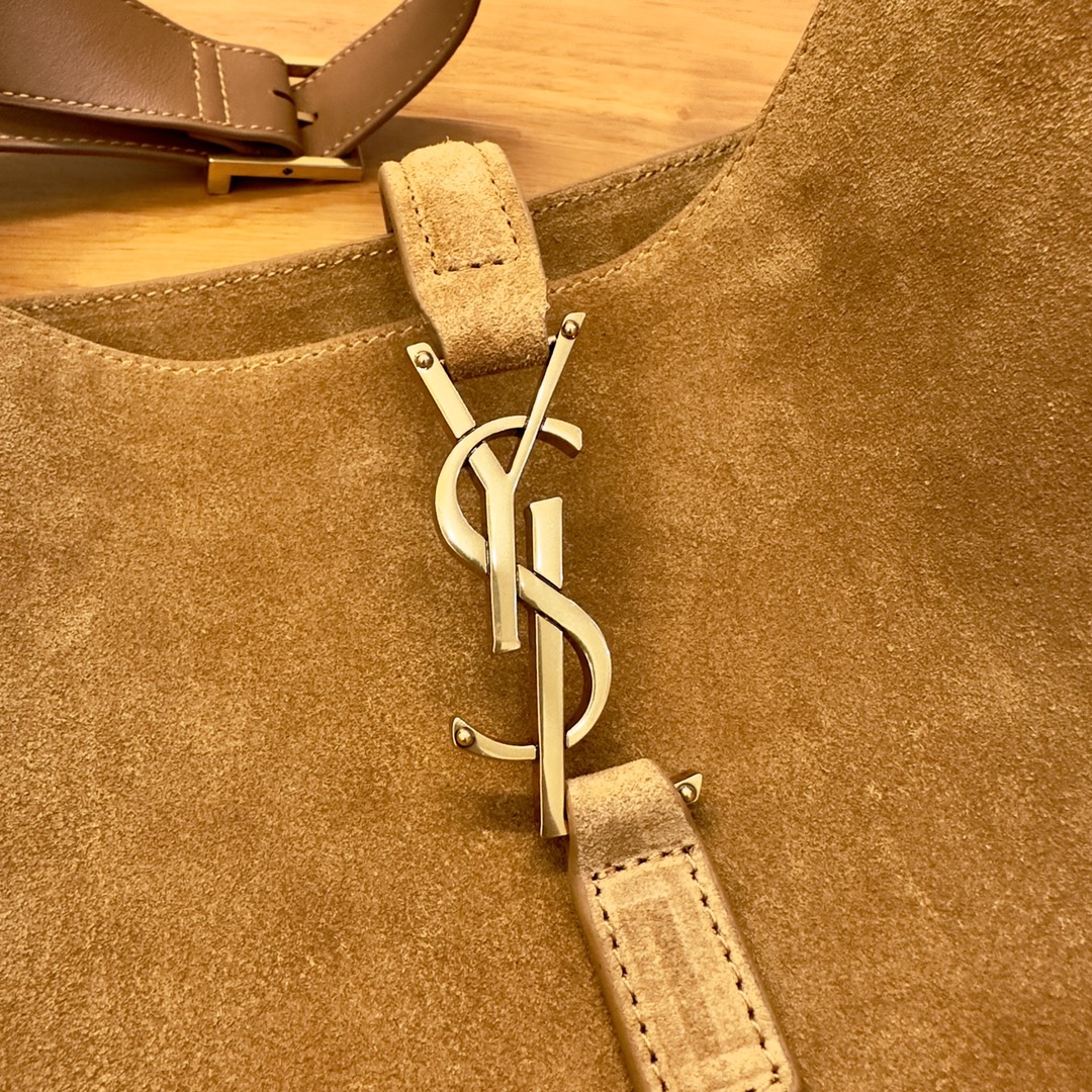 Saint Laurent Large Suede Hobo Bag