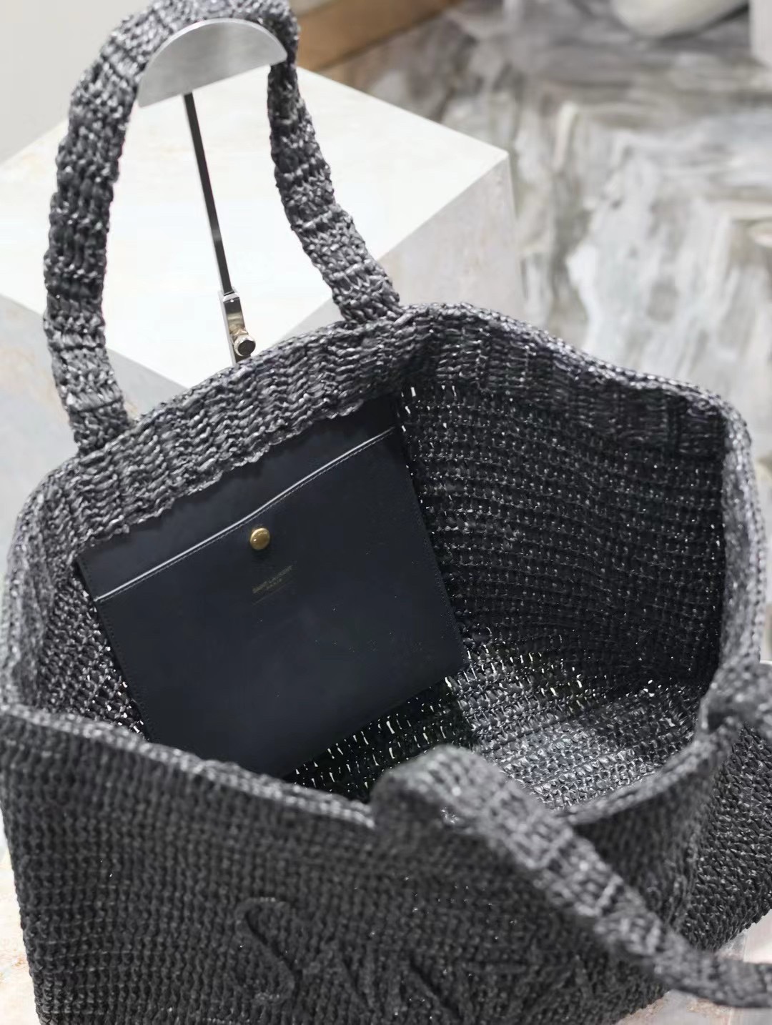 Saint Laurent Woven Tote Bag YSL