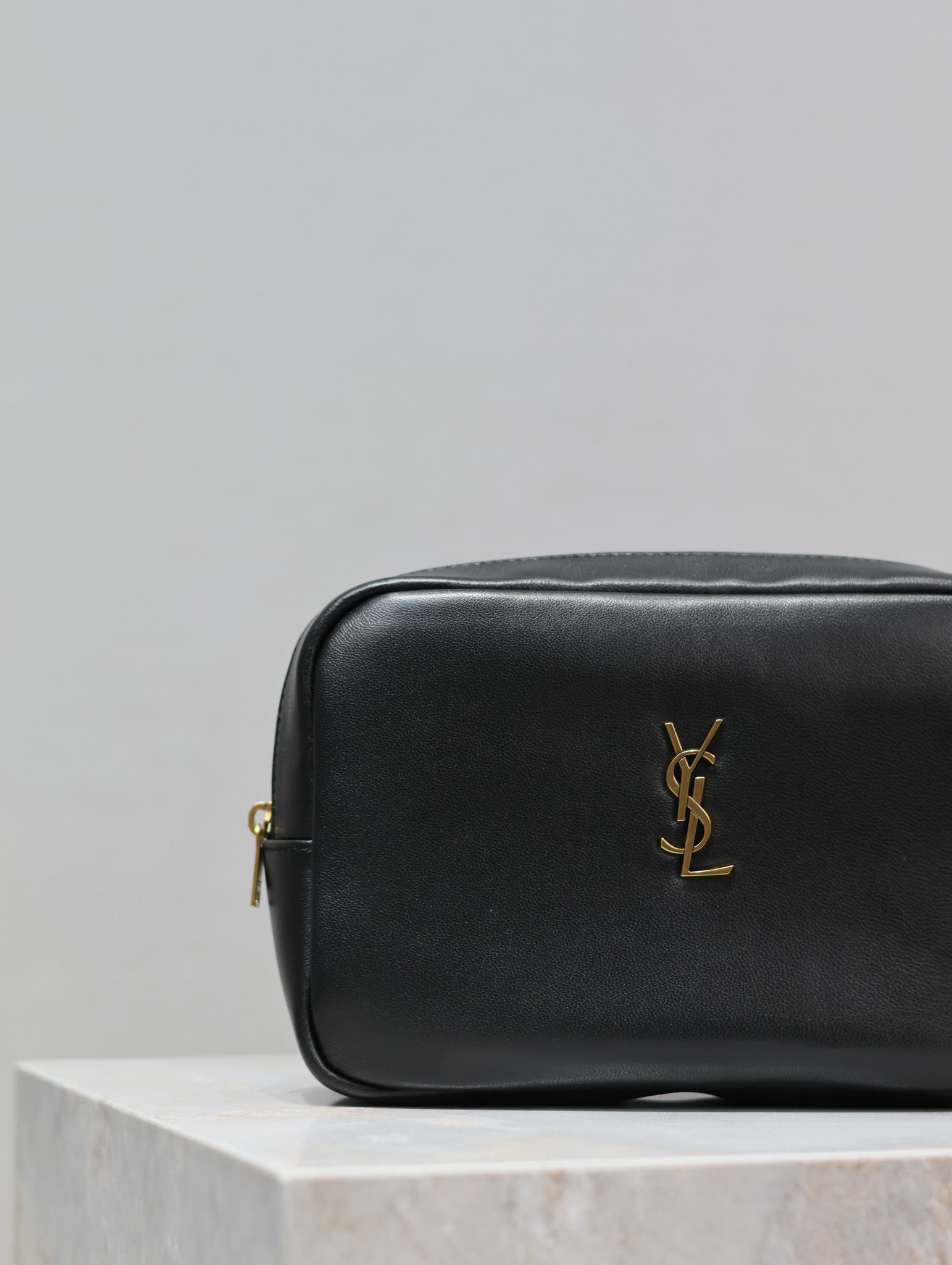 Saint Laurent CALYPSO Makeup Bag in Black