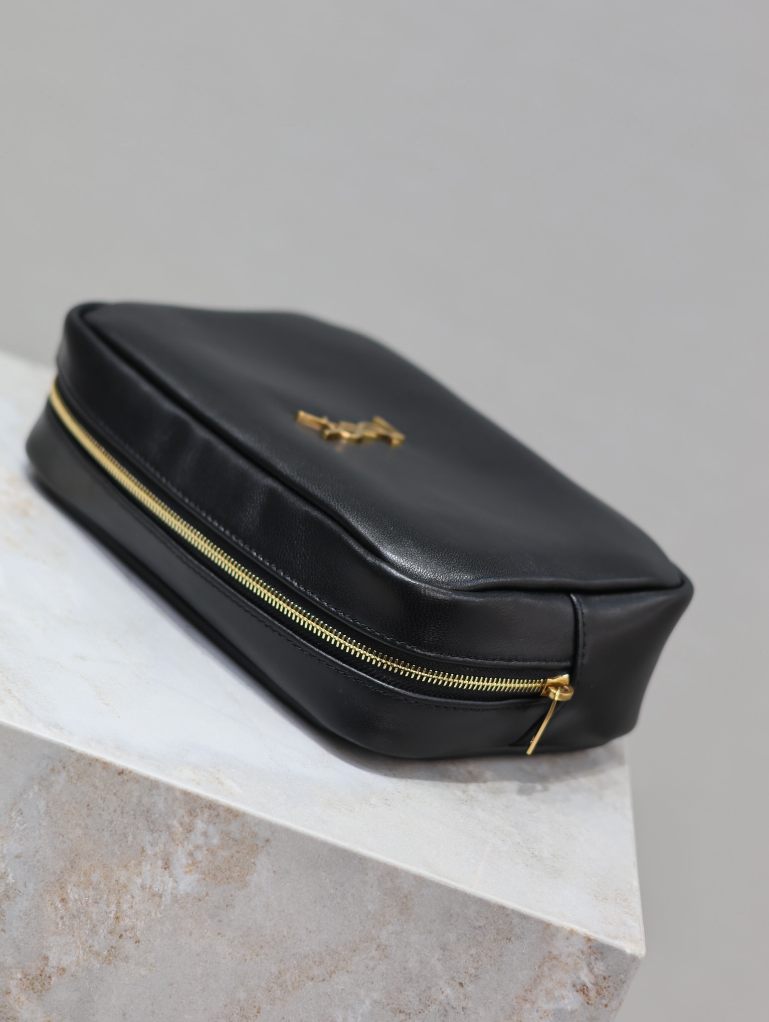 Saint Laurent CALYPSO Makeup Bag in Black