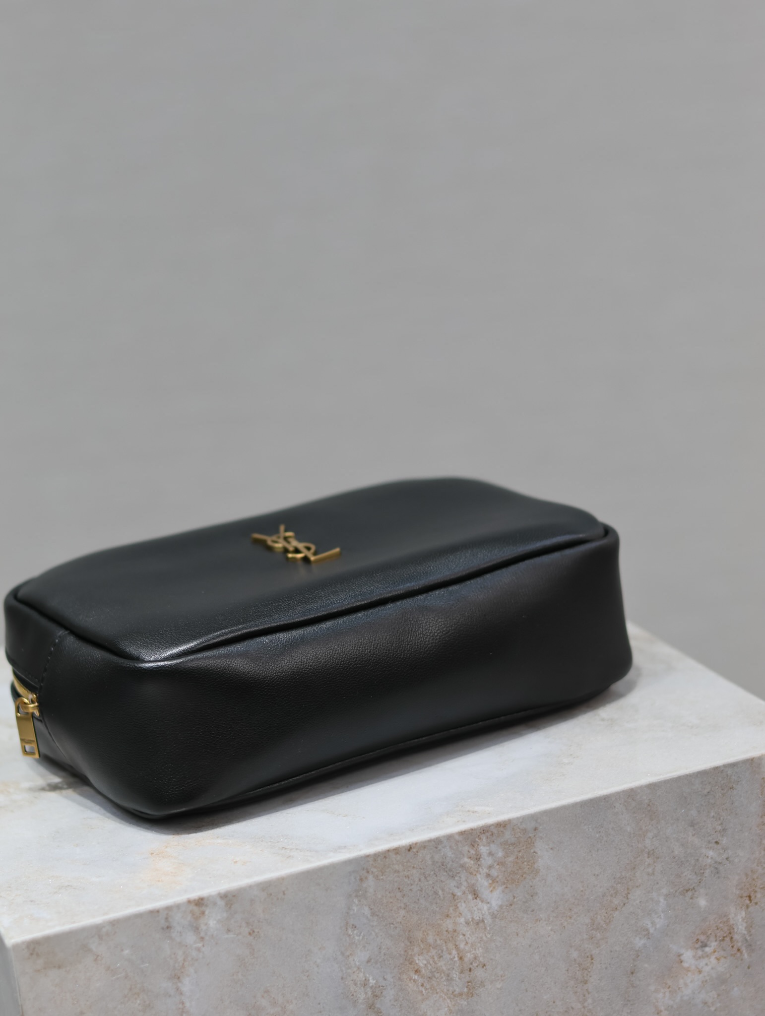 Saint Laurent CALYPSO Makeup Bag in Black