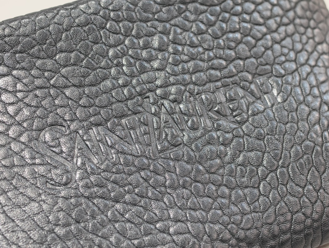 Saint Laurent Monogram Elephant Print Clutch in Black