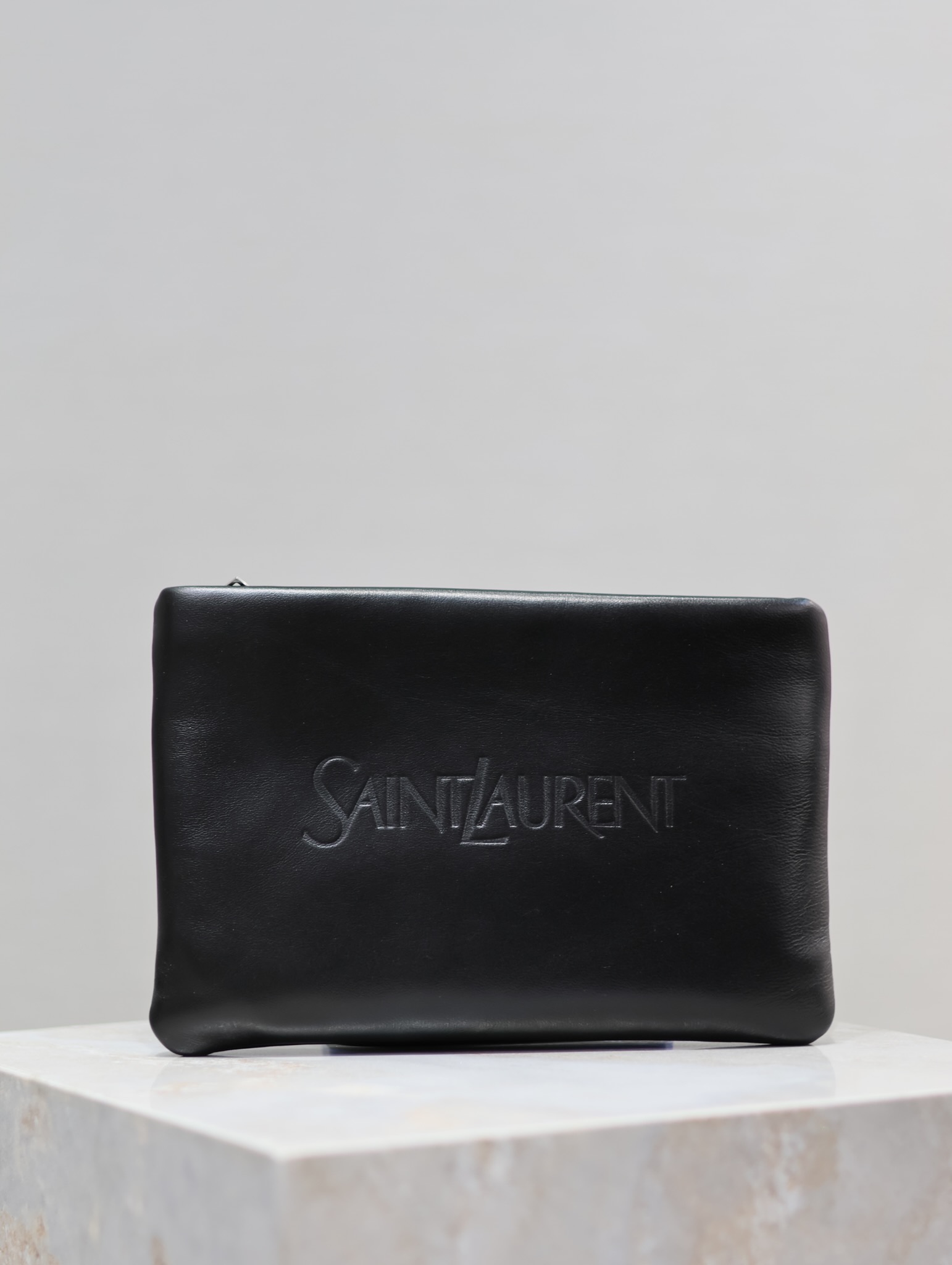 Saint Laurent Monogram Clutch in Black