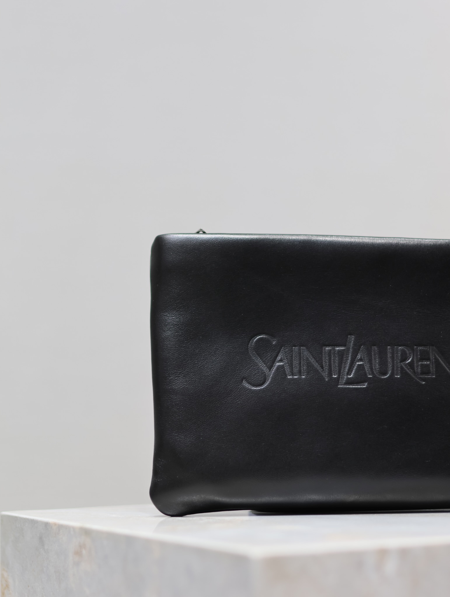 Saint Laurent Monogram Clutch in Black