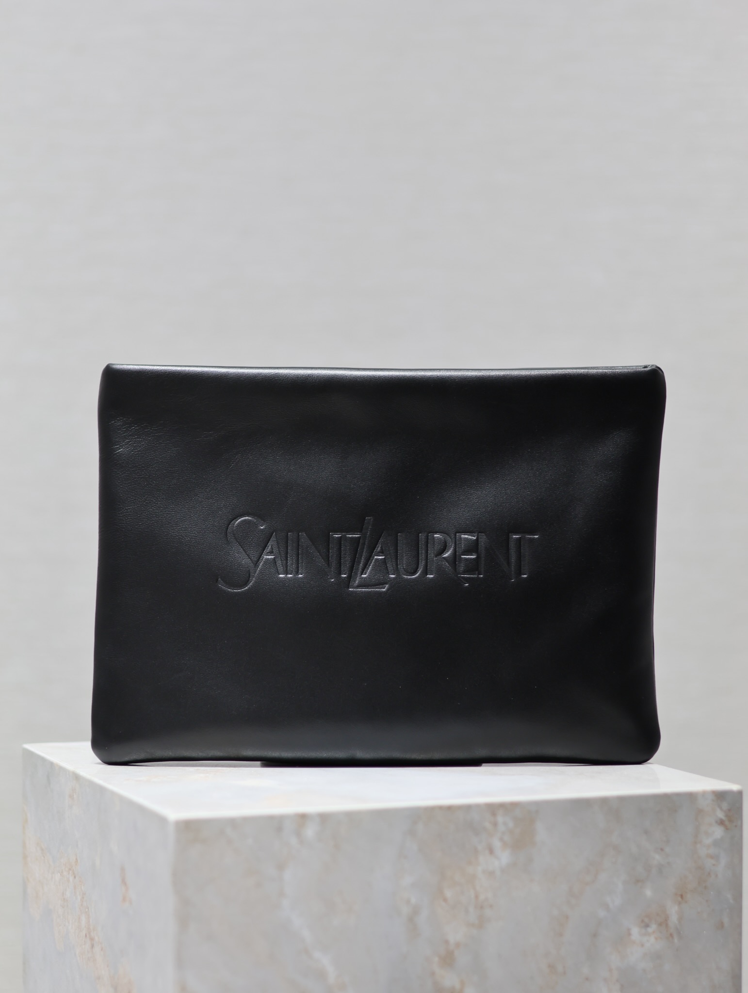 Saint Laurent Monogram Clutch in Black