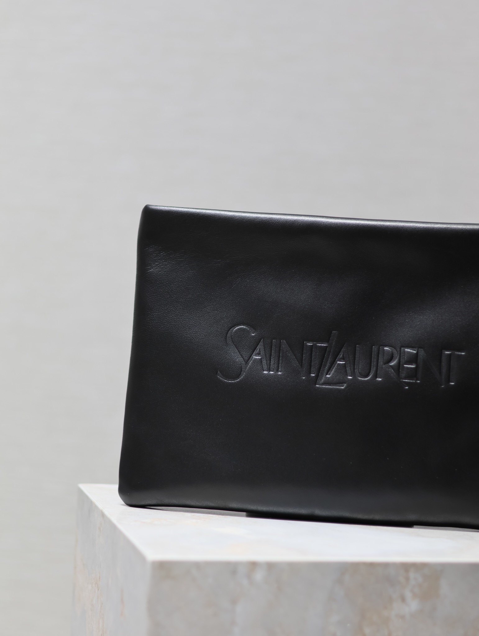 Saint Laurent Monogram Clutch in Black