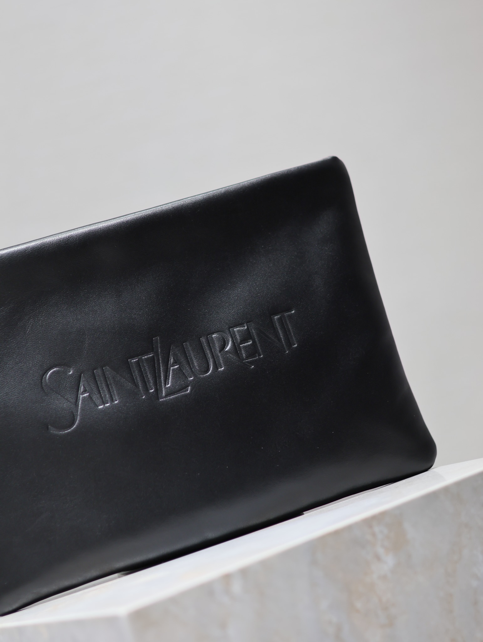 Saint Laurent Monogram Clutch in Black