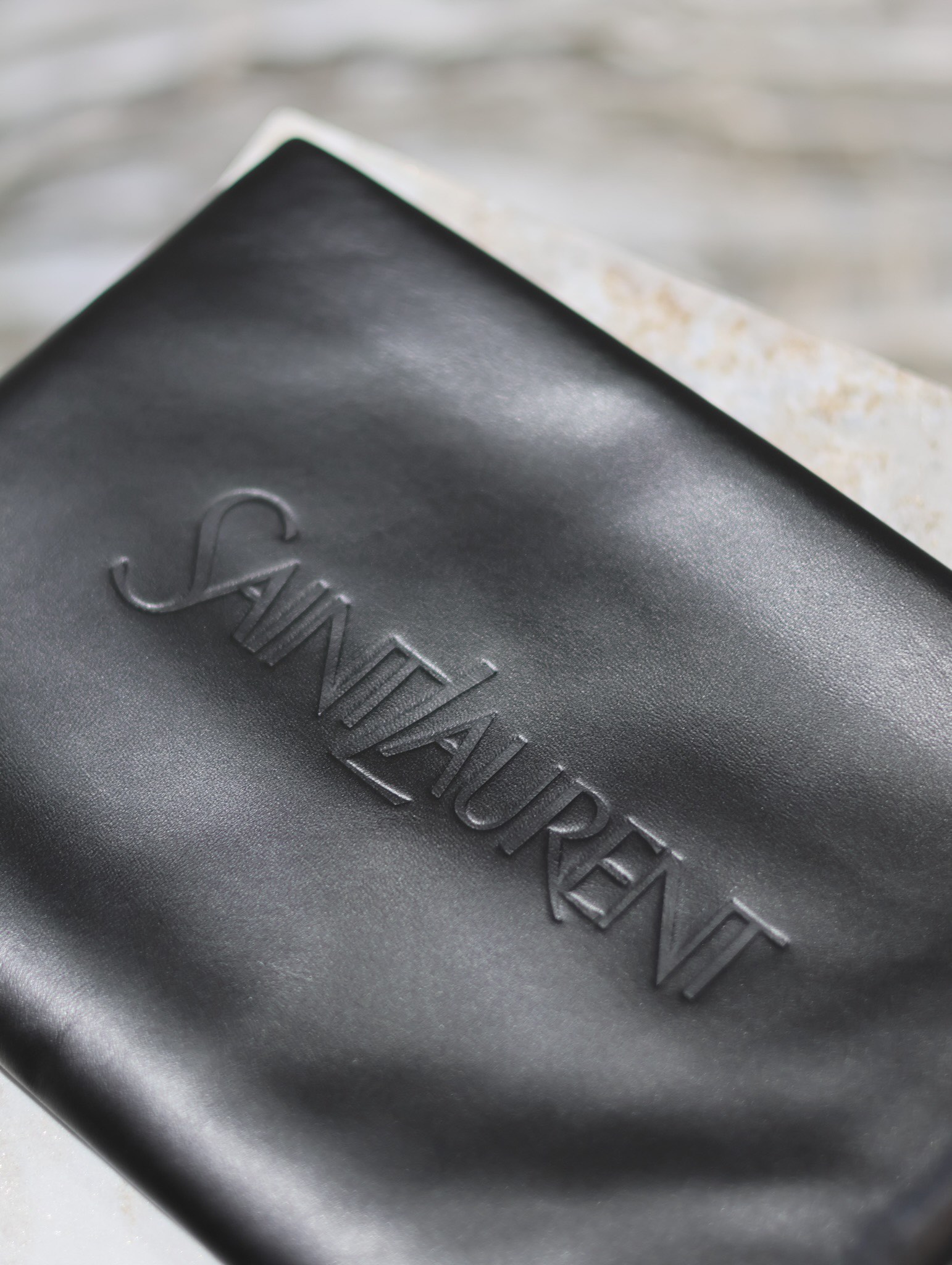 Saint Laurent Monogram Clutch in Black