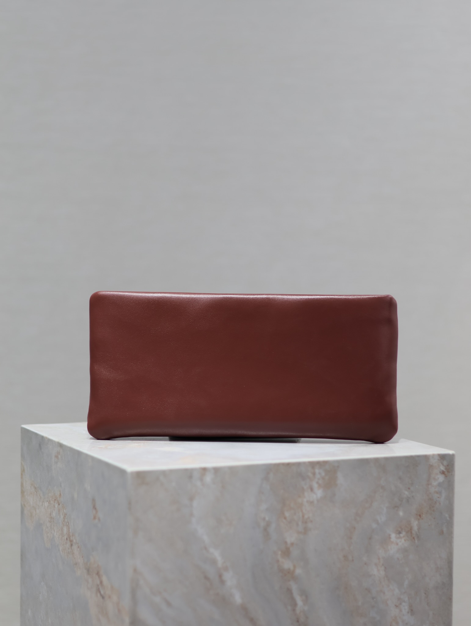 Saint Laurent Calypso Clutch in Burgundy