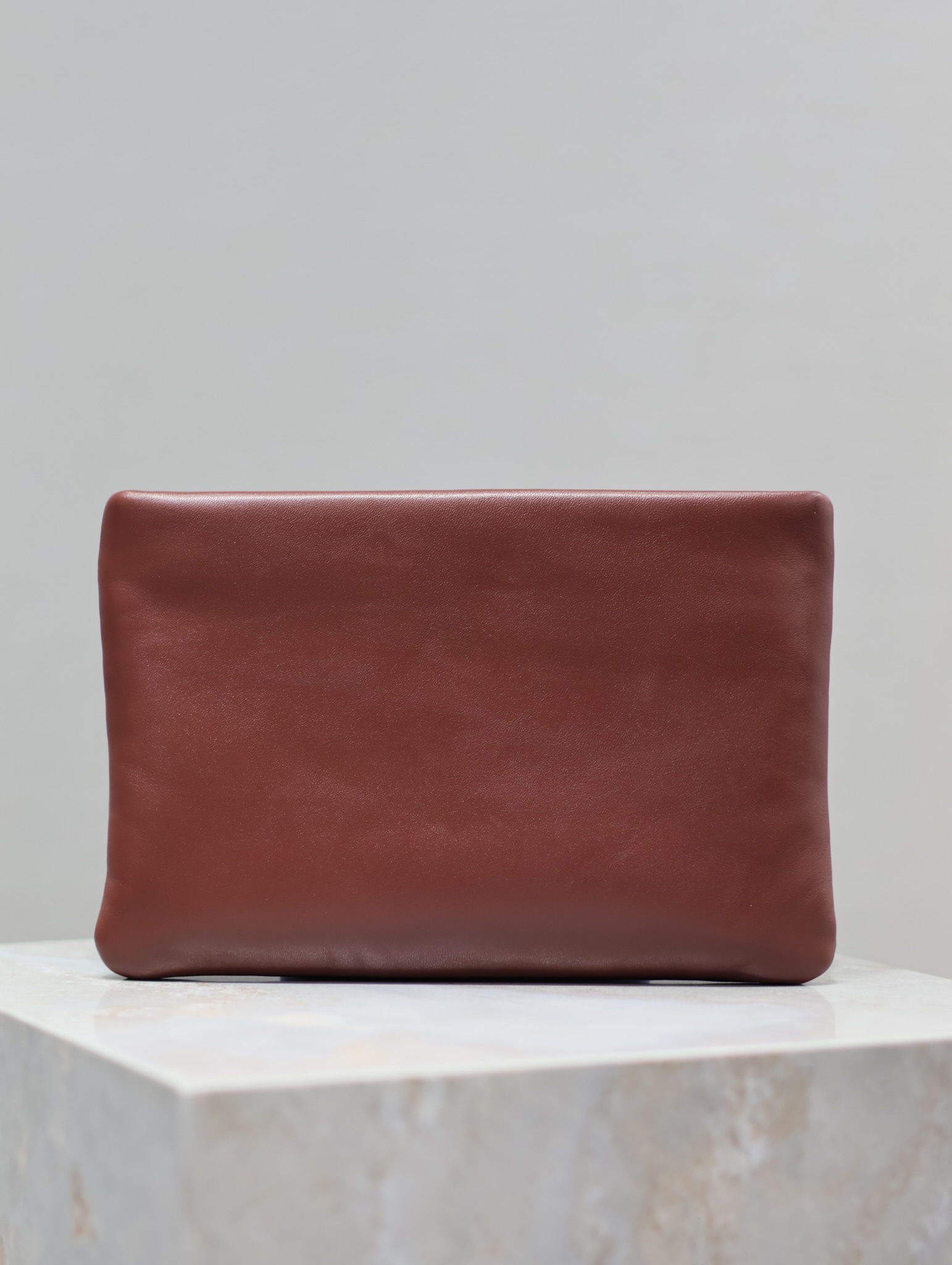 Saint Laurent Calypso Clutch in Burgundy