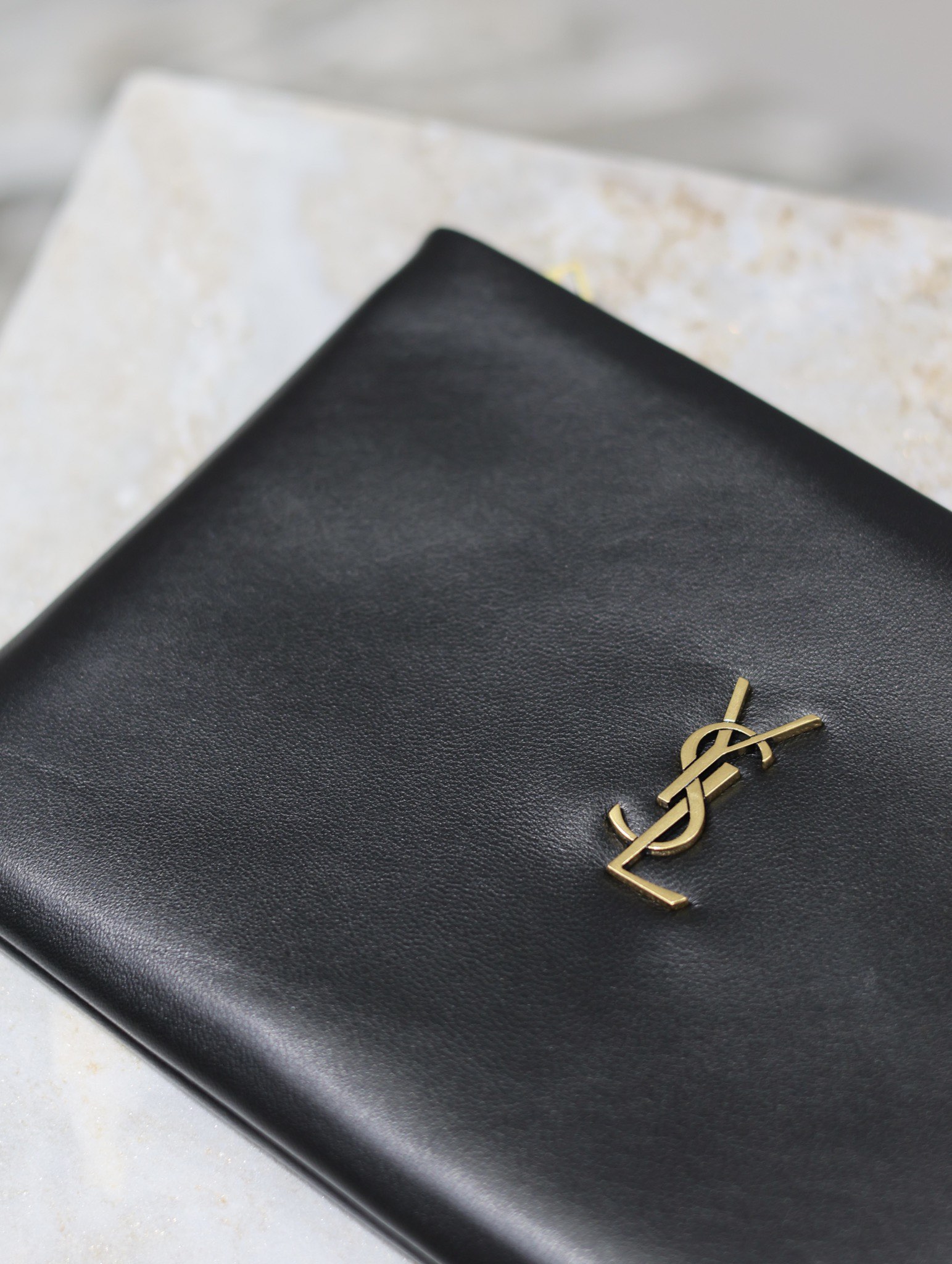 Saint Laurent Calypso Clutch in Black