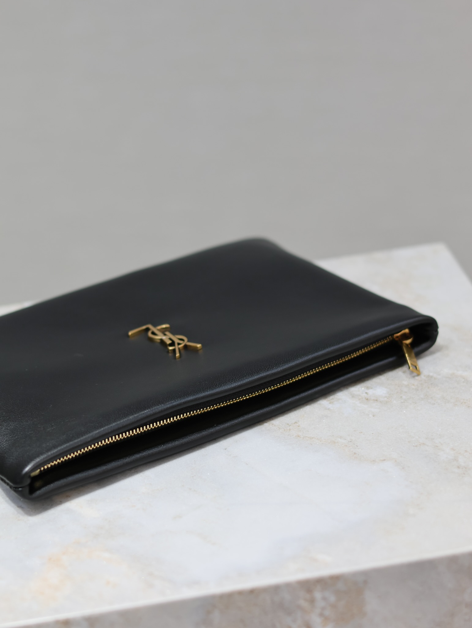 Saint Laurent Calypso Clutch in Black