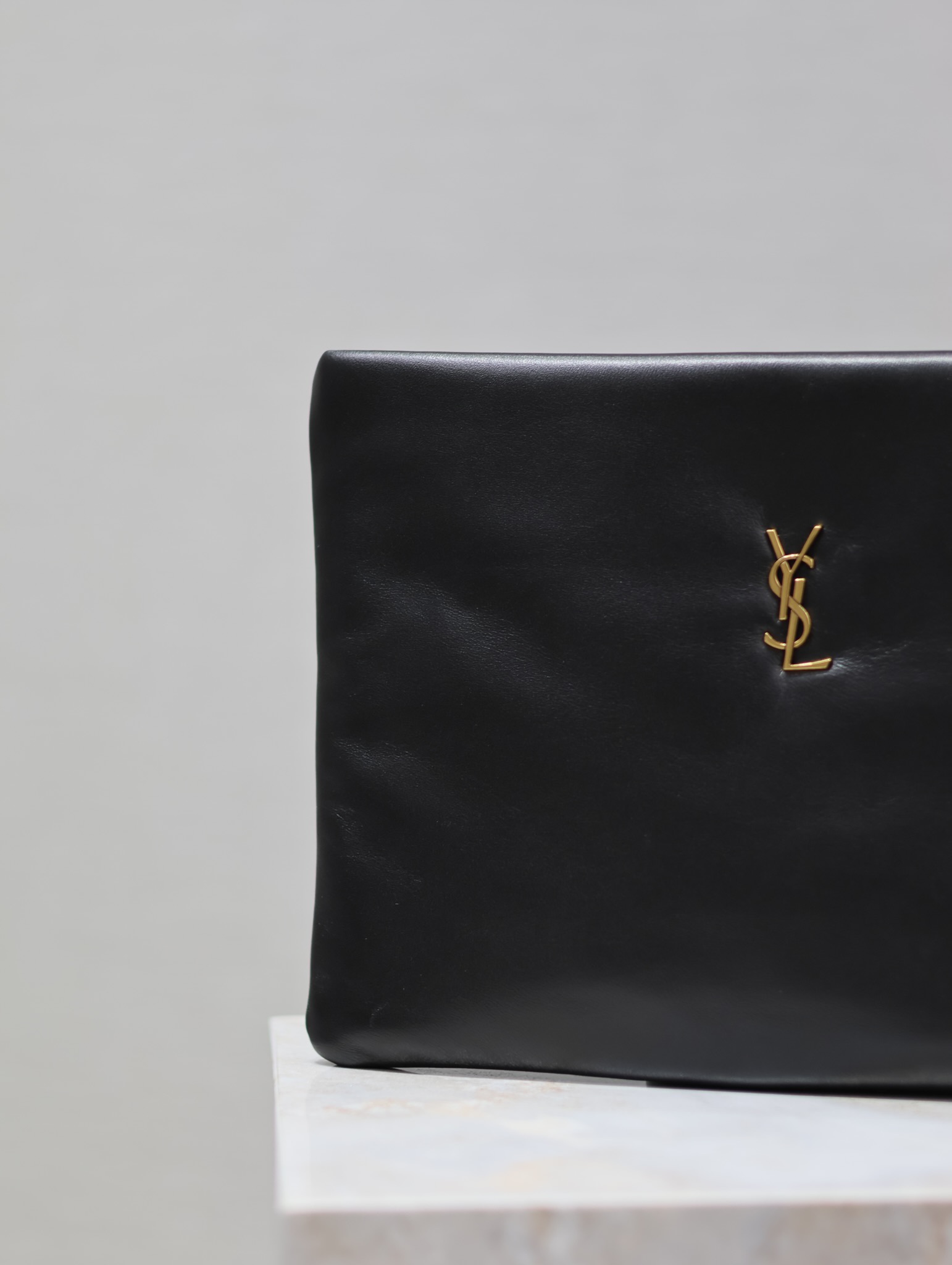 Saint Laurent Calypso Clutch in Black