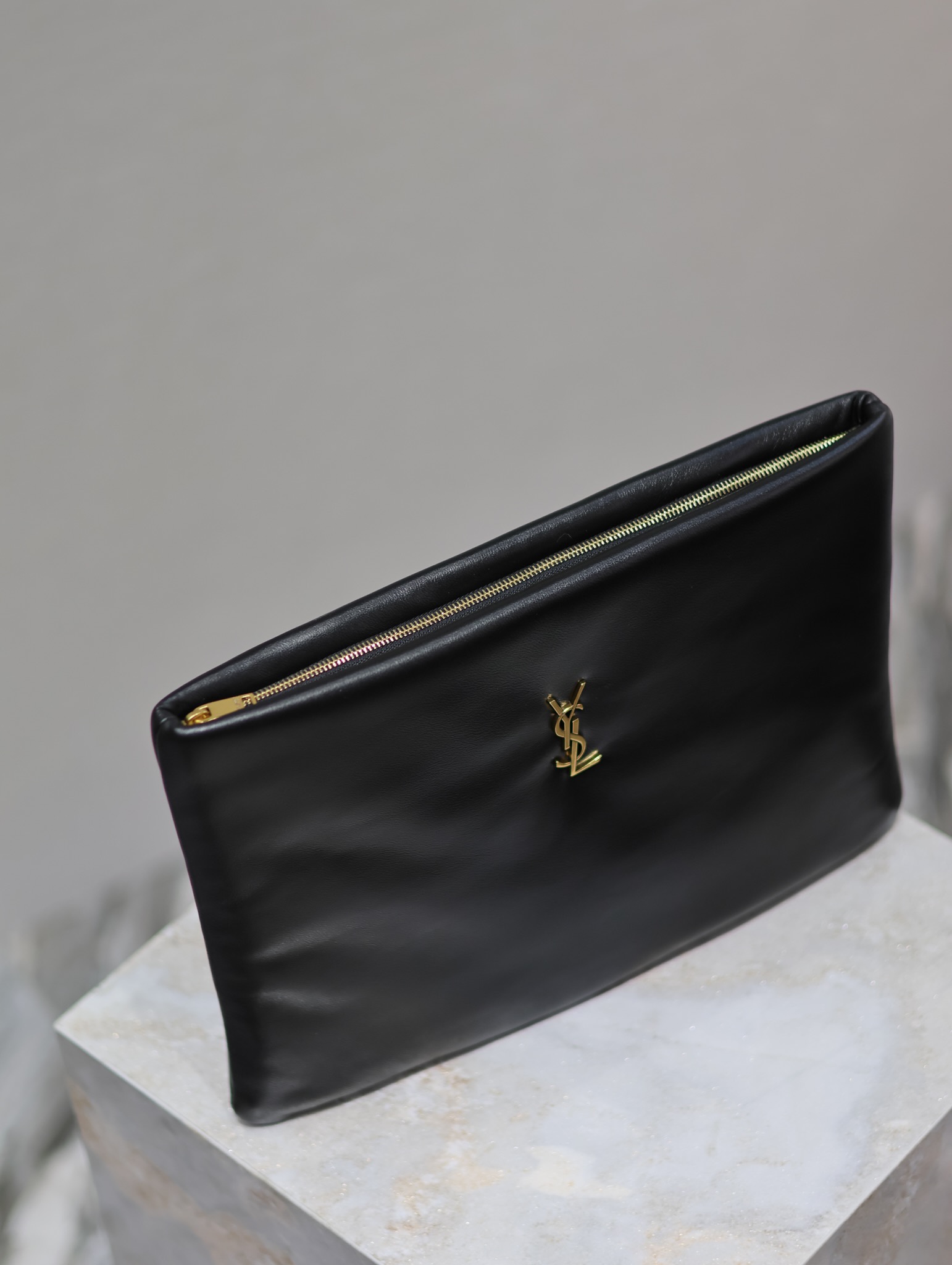 Saint Laurent Calypso Clutch in Black