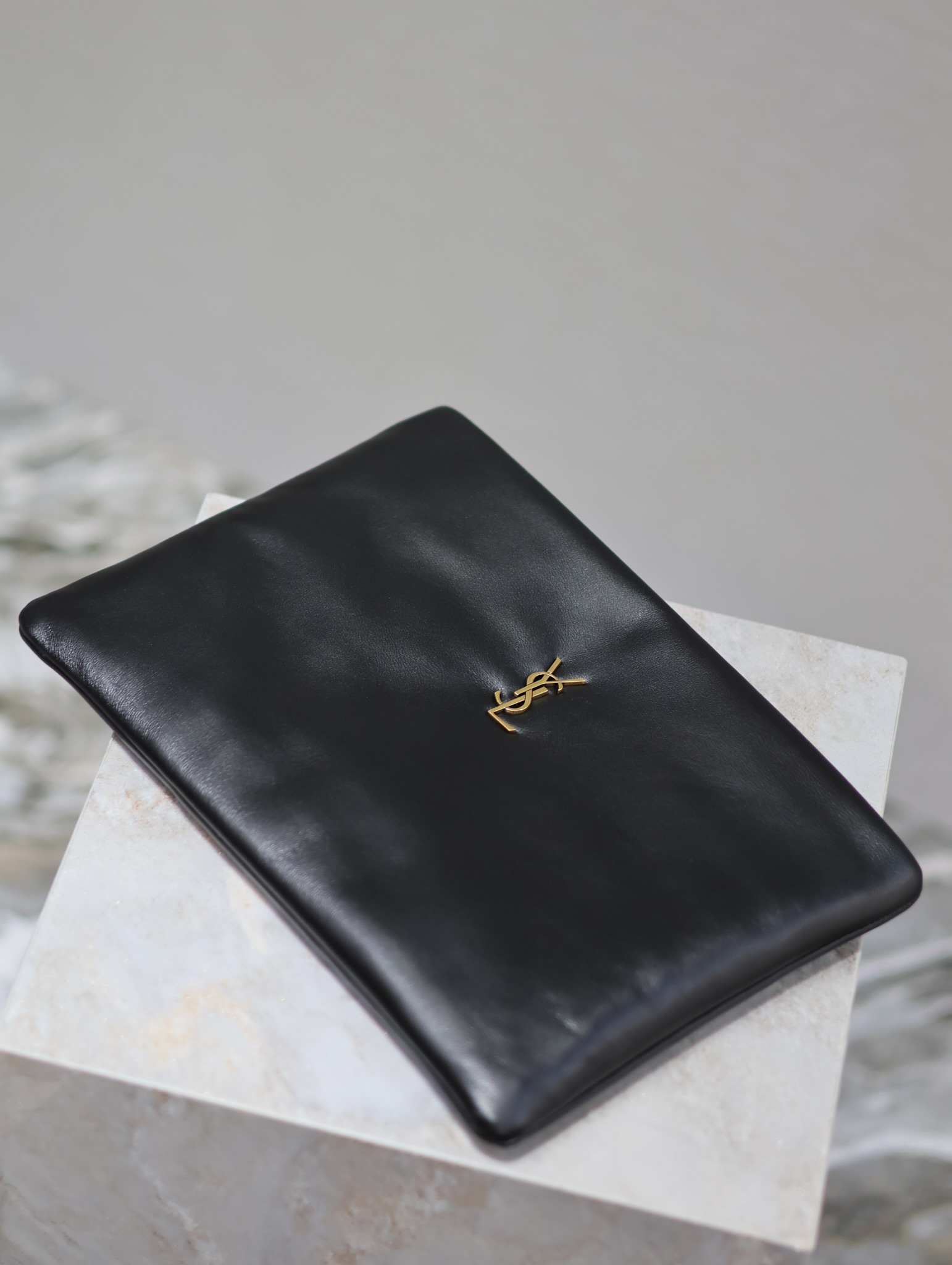 Saint Laurent Calypso Clutch in Black