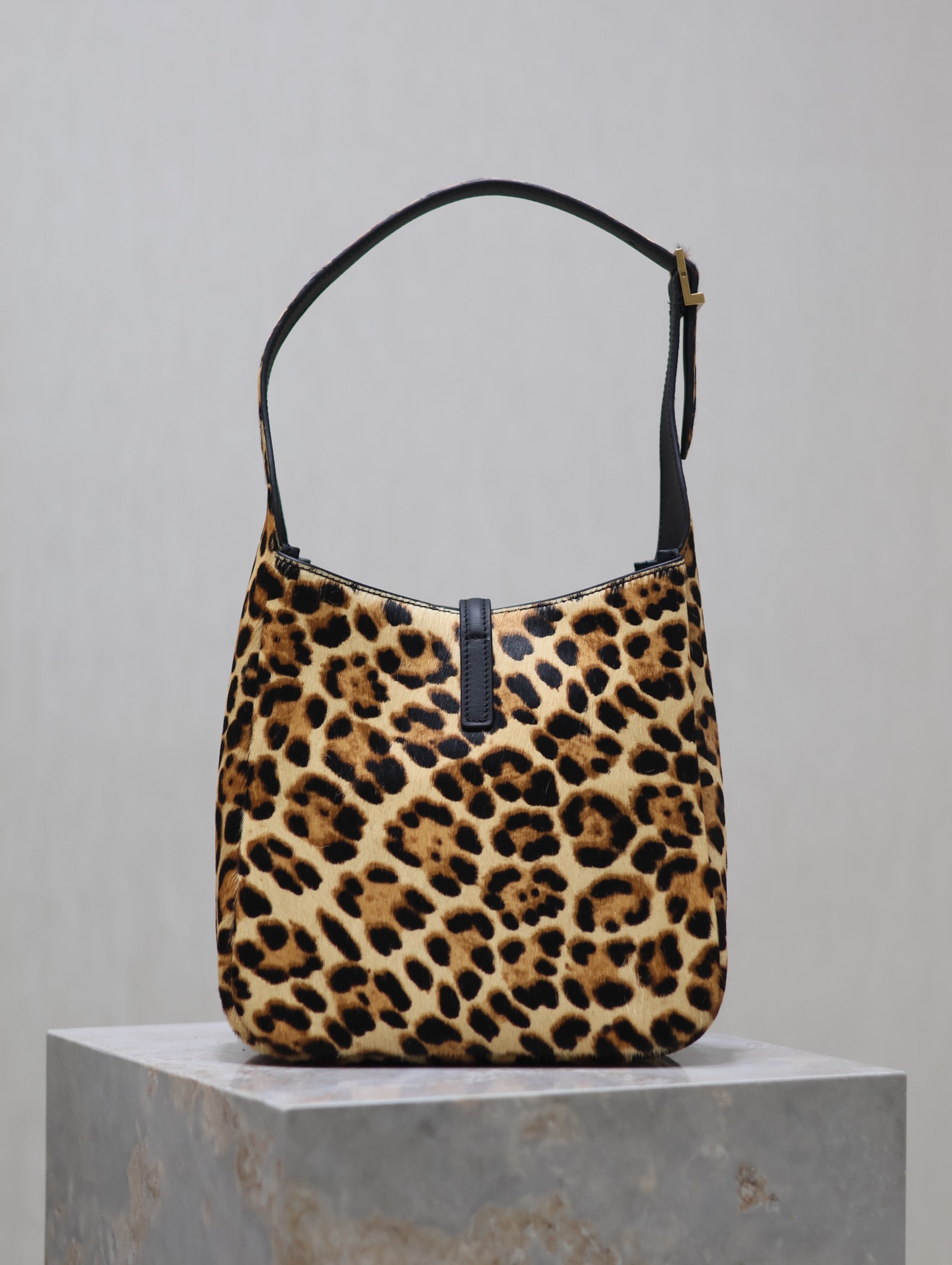 Saint Laurent LE 5A7 Leopard Print Shoulder Bag