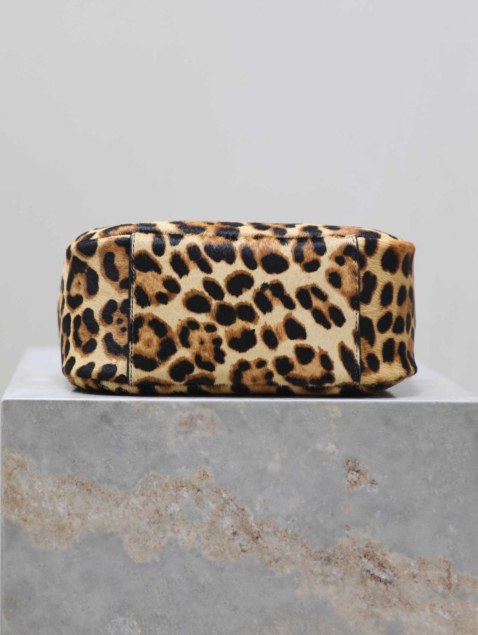 Saint Laurent LE 5A7 Leopard Print Shoulder Bag