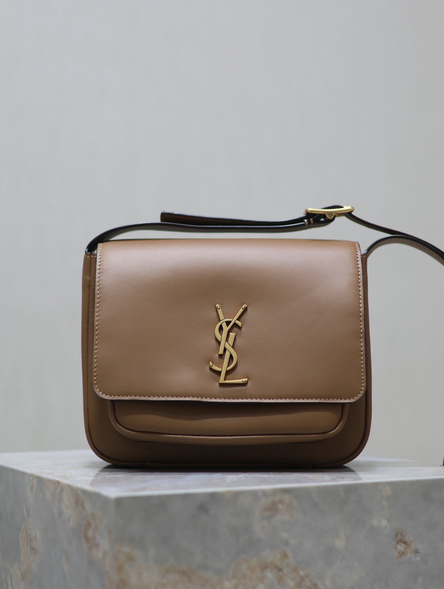 Saint Laurent Niki Baby All-Leather Shoulder Bag