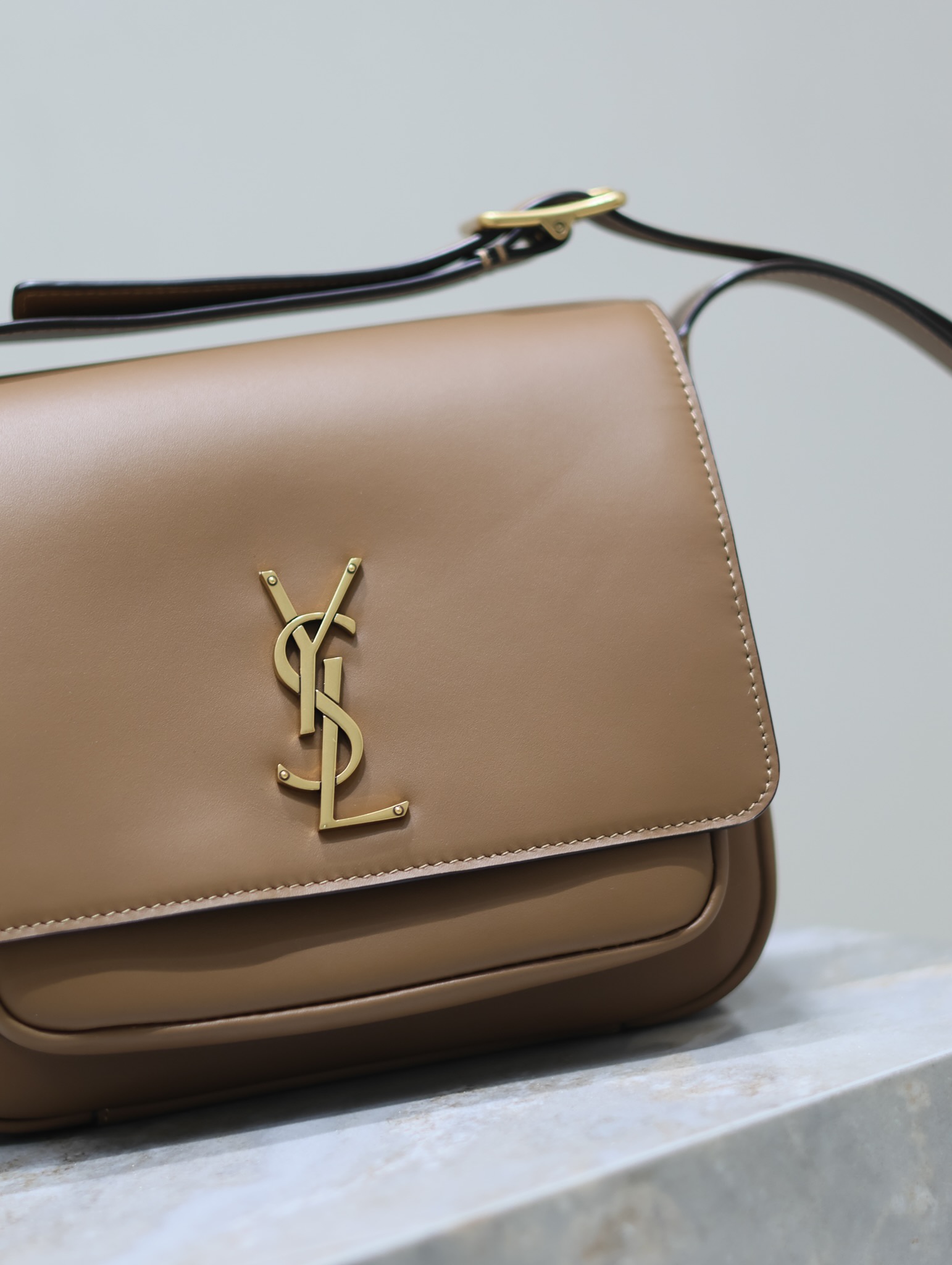 Saint Laurent Niki Baby All-Leather Shoulder Bag