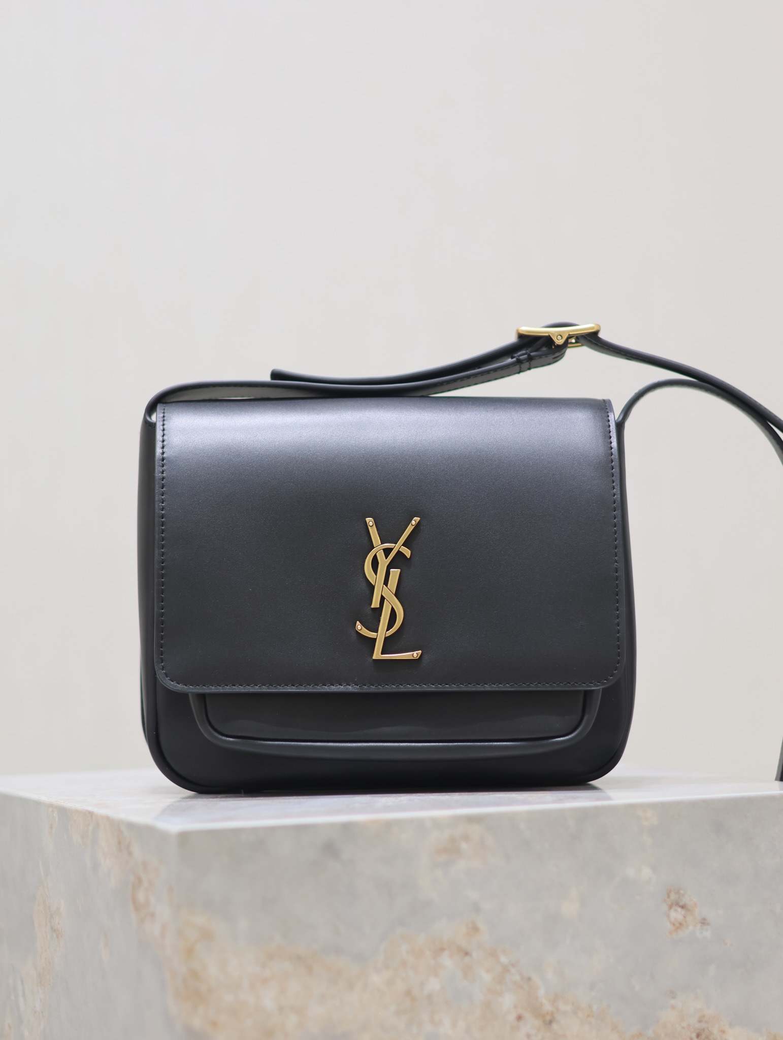 Saint Laurent Niki Baby All-Leather Unisex Shoulder Bag