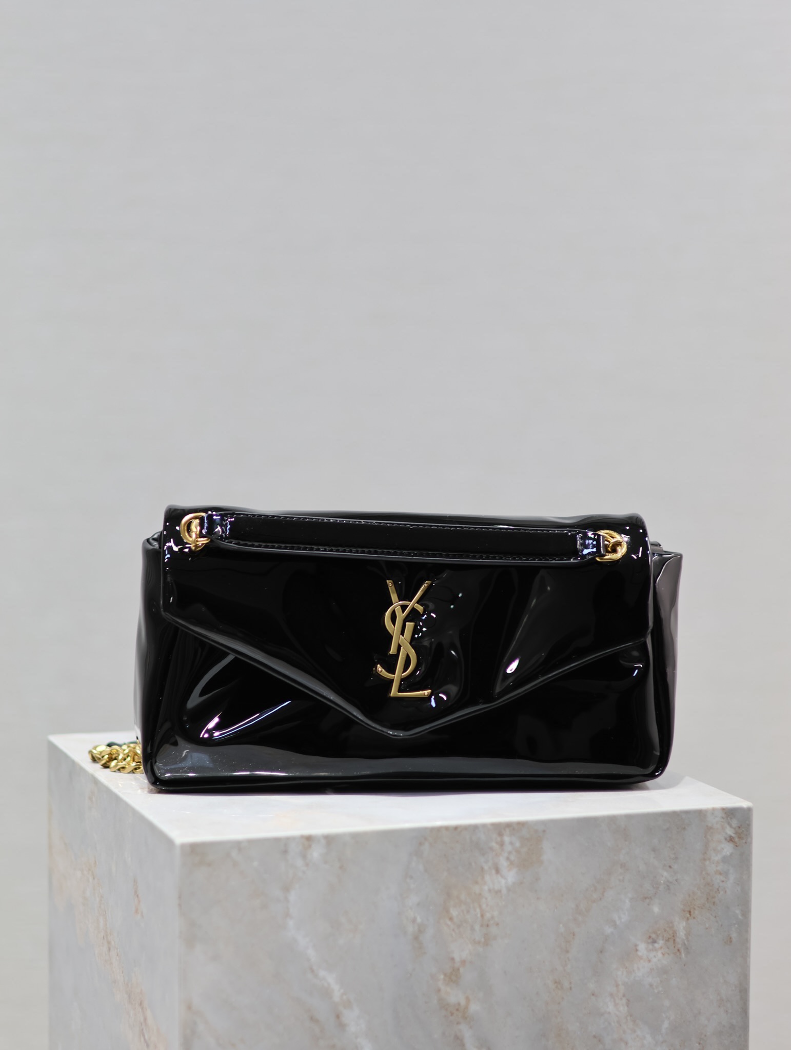 Saint Laurent Calypso Patent Leather Chain Bag