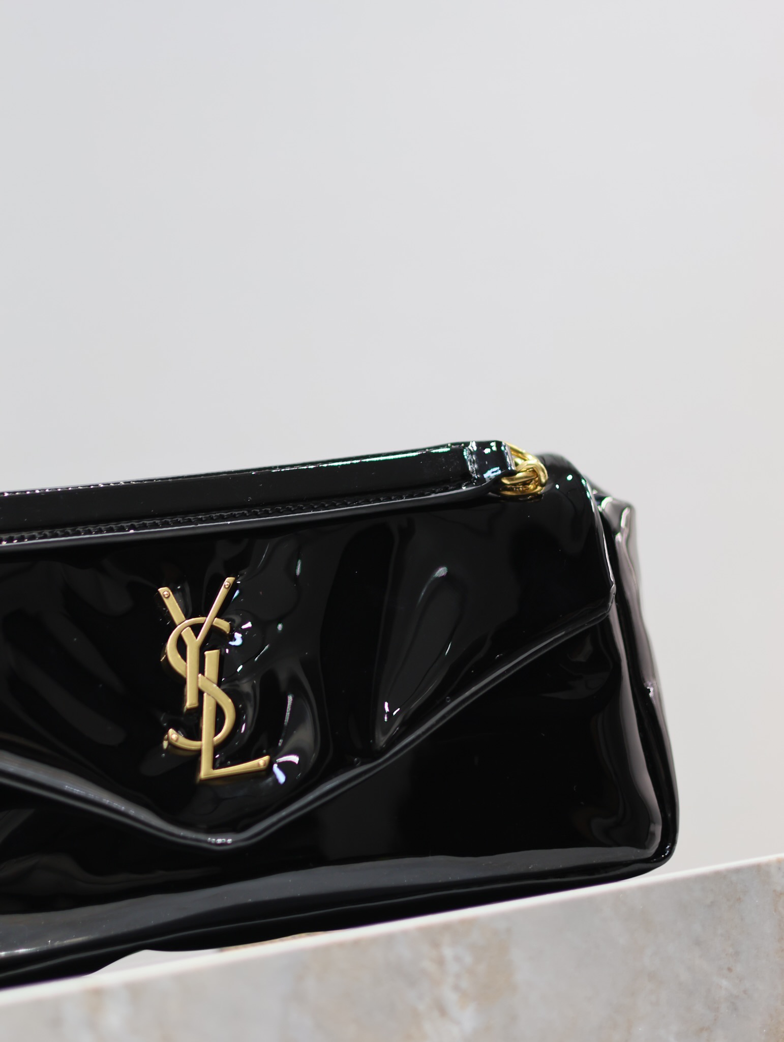 Saint Laurent Calypso Patent Leather Chain Bag