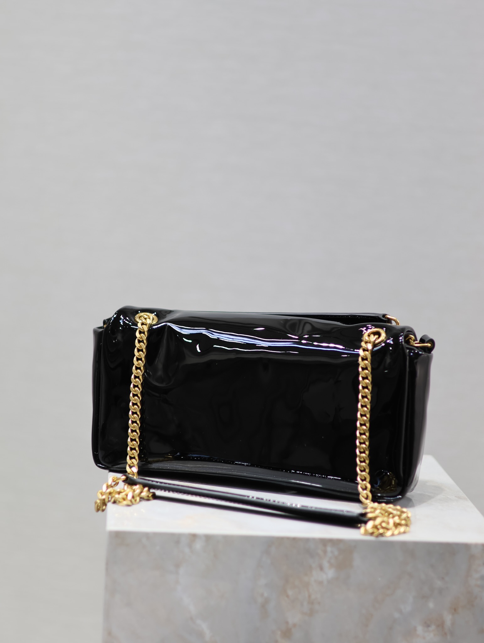 Saint Laurent Calypso Patent Leather Chain Bag