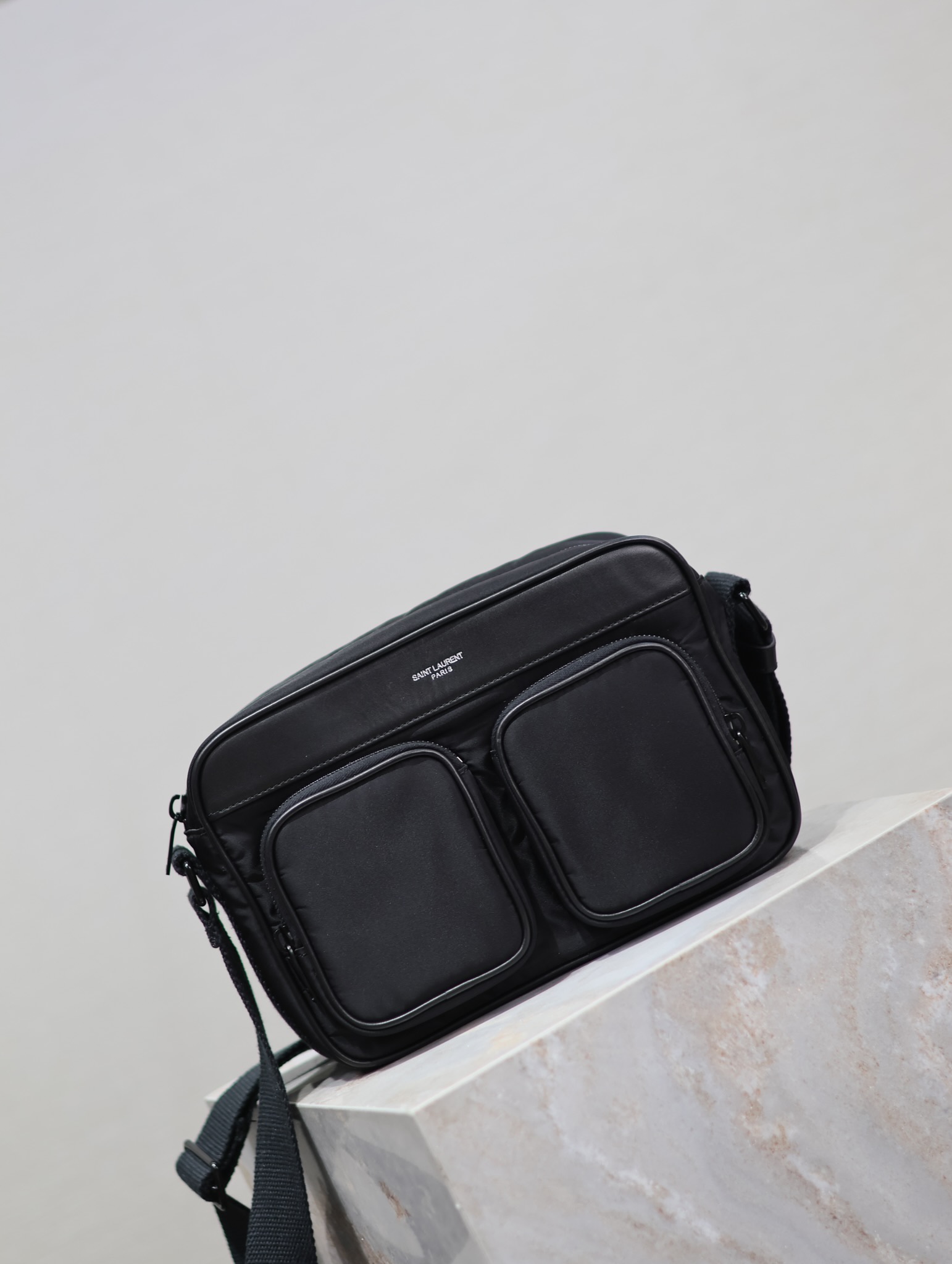 Saint Laurent CITY ECONYL Nylon Camera Bag