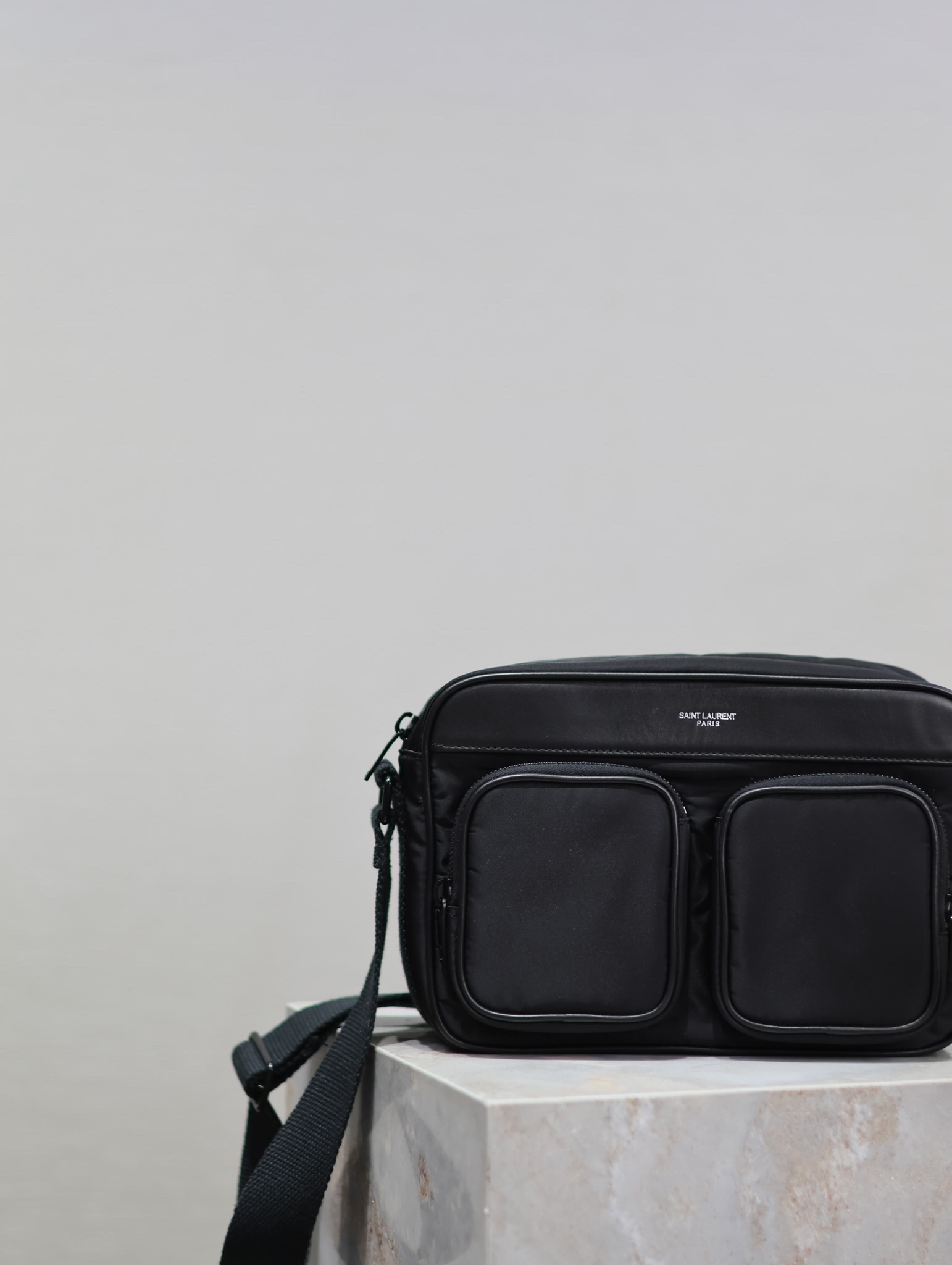 Saint Laurent CITY ECONYL Nylon Camera Bag