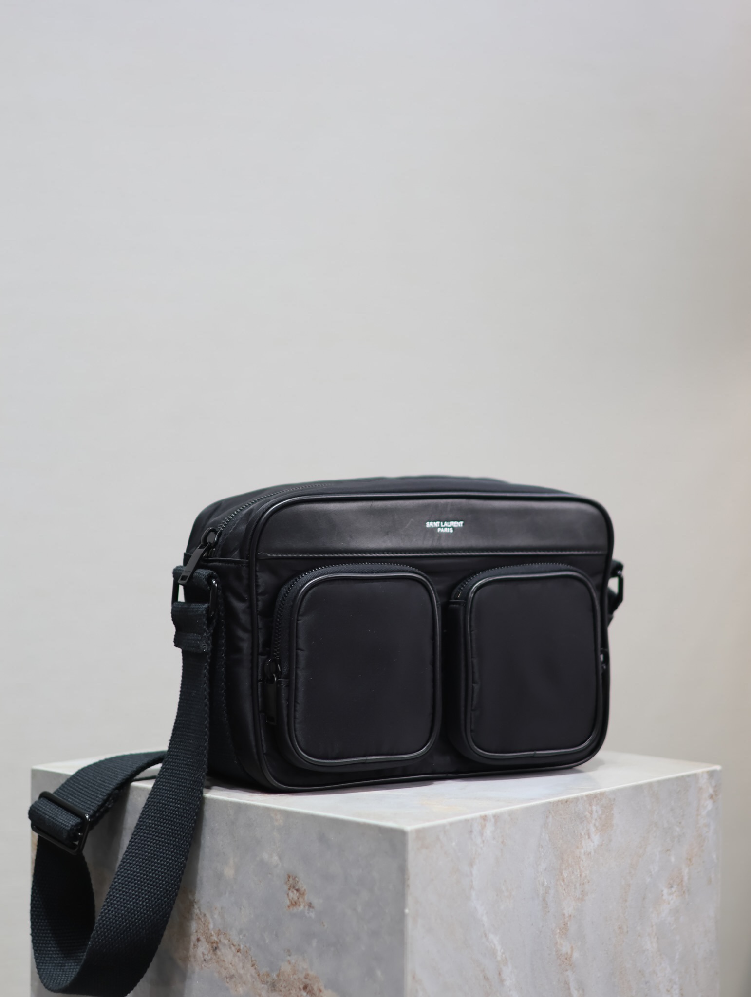 Saint Laurent CITY ECONYL Nylon Camera Bag