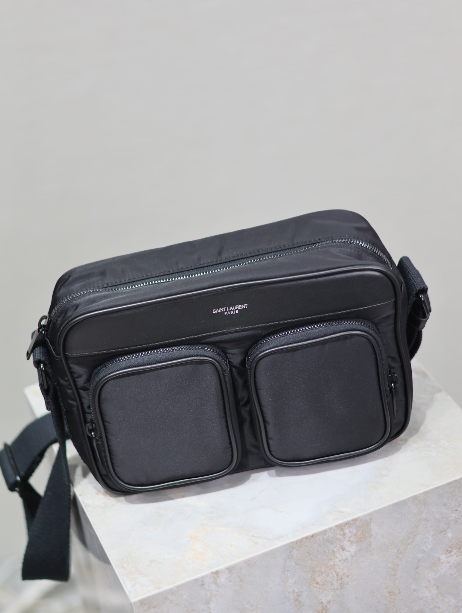 Saint Laurent CITY ECONYL Nylon Camera Bag