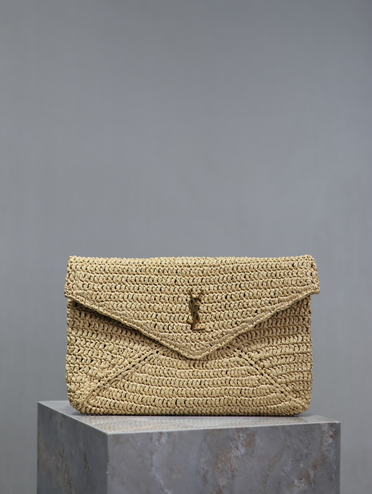 Saint Laurent LE Woven Clutch Bag