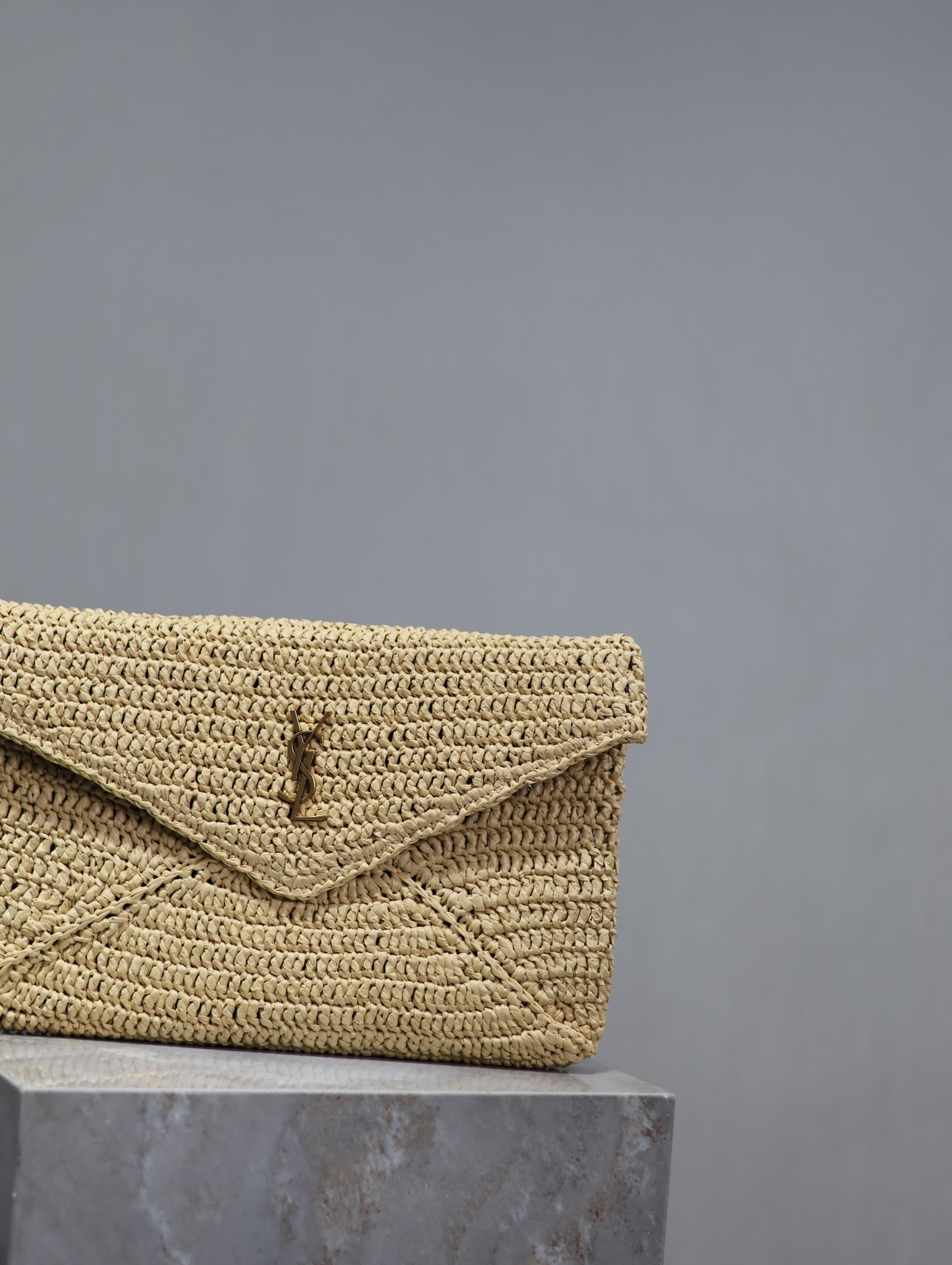 Saint Laurent LE Woven Clutch Bag