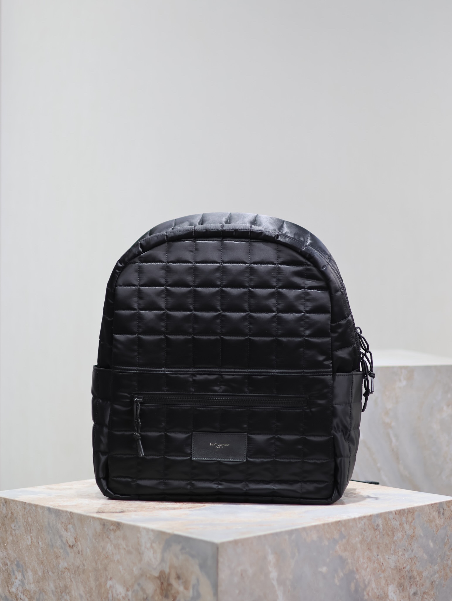 Saint Laurent Checkered Nylon Backpack