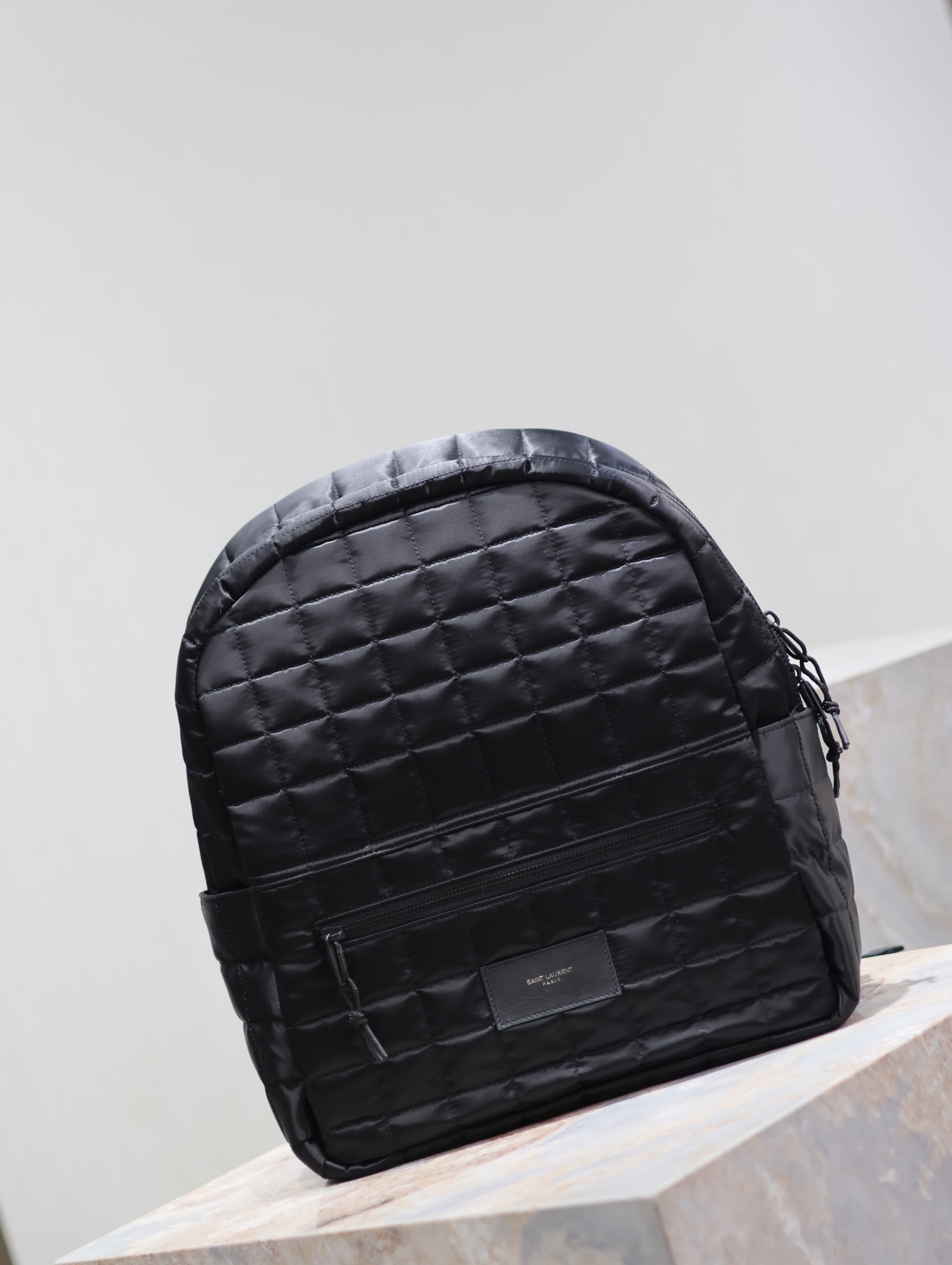 Saint Laurent Checkered Nylon Backpack