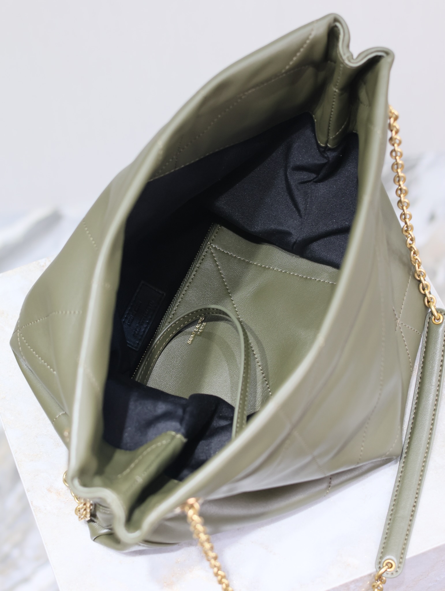 Saint Laurent POCHON New Stylish ??Trash Bag?? Bucket Bag