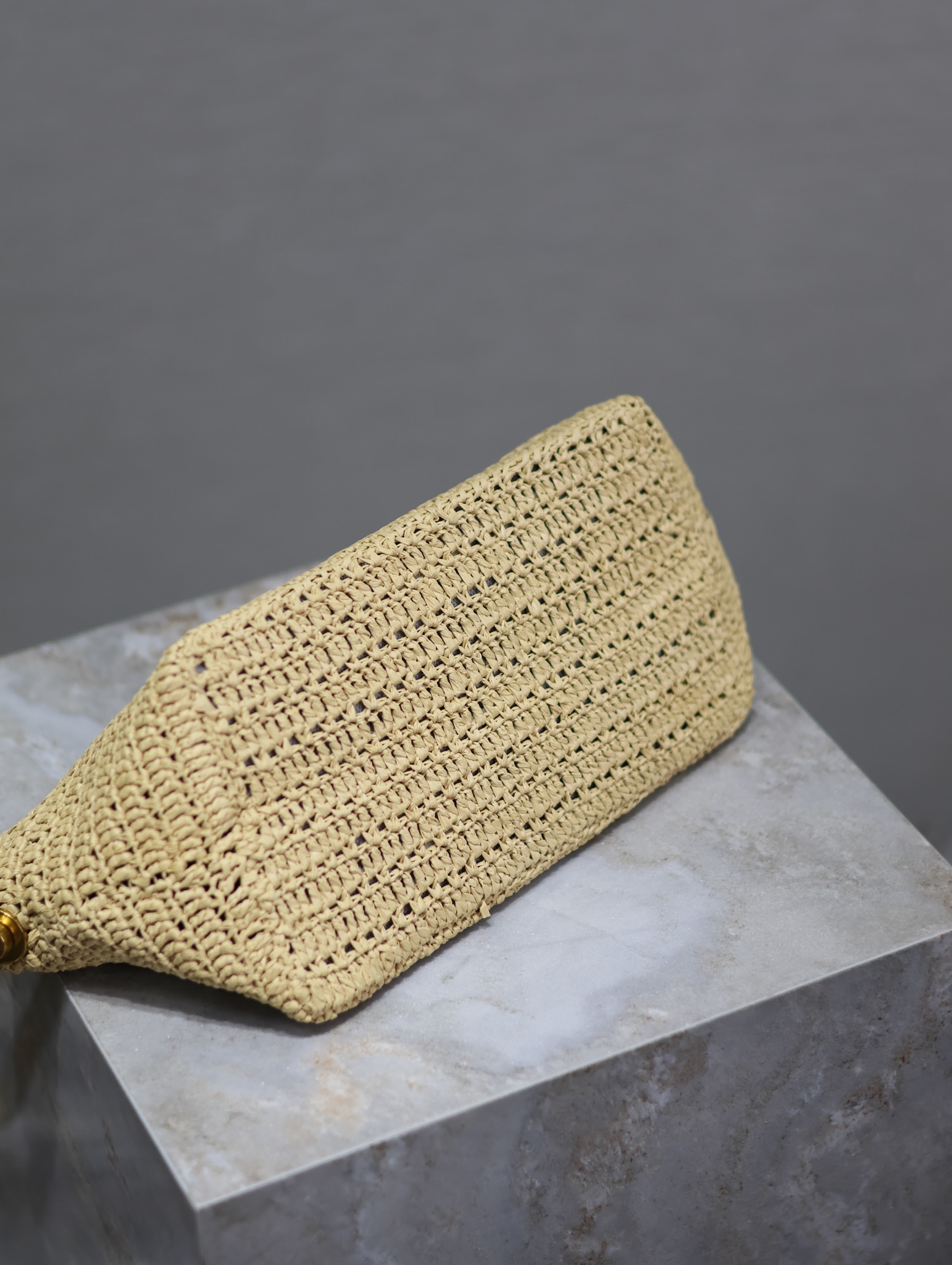 Saint Laurent Raffia Woven Crossbody Bag